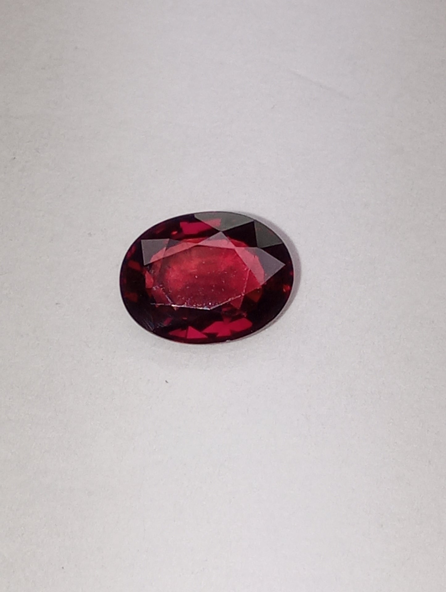 ruby gemstone African, 1.17ct oval cut