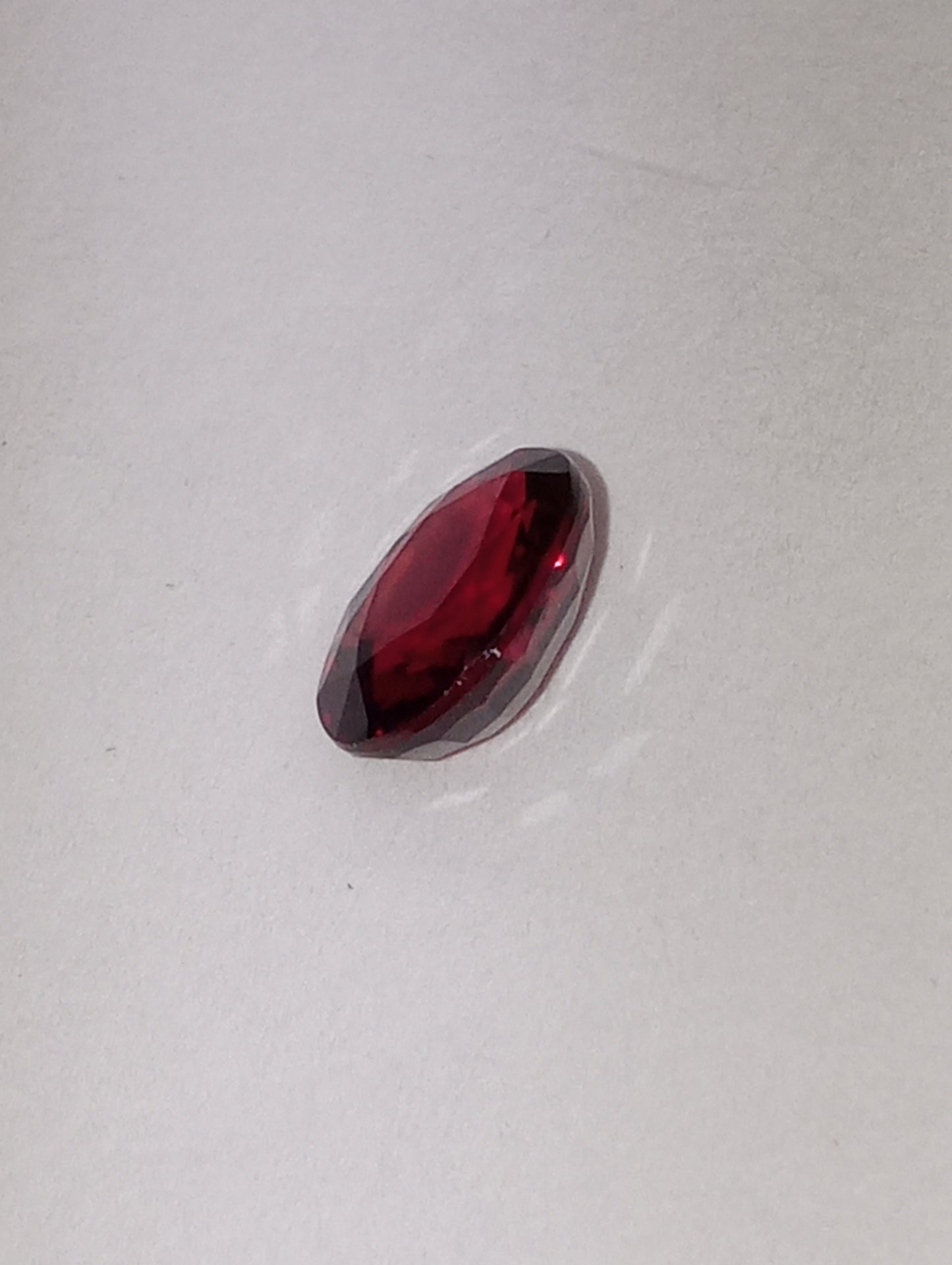 ruby gemstone African, 1.17ct oval cut