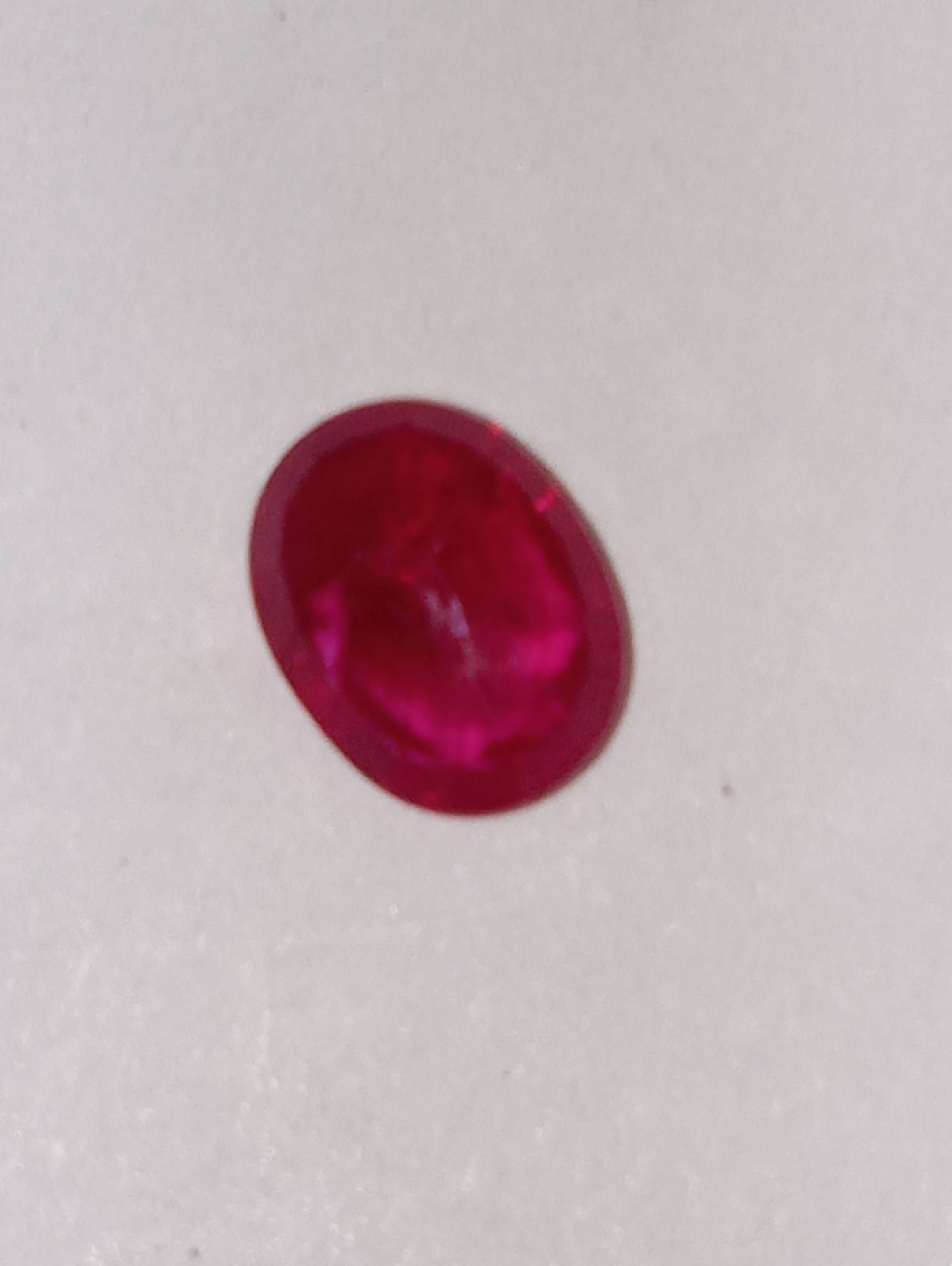 ruby gemstone, 7mmx5.25mm oval cut, 1.07ct