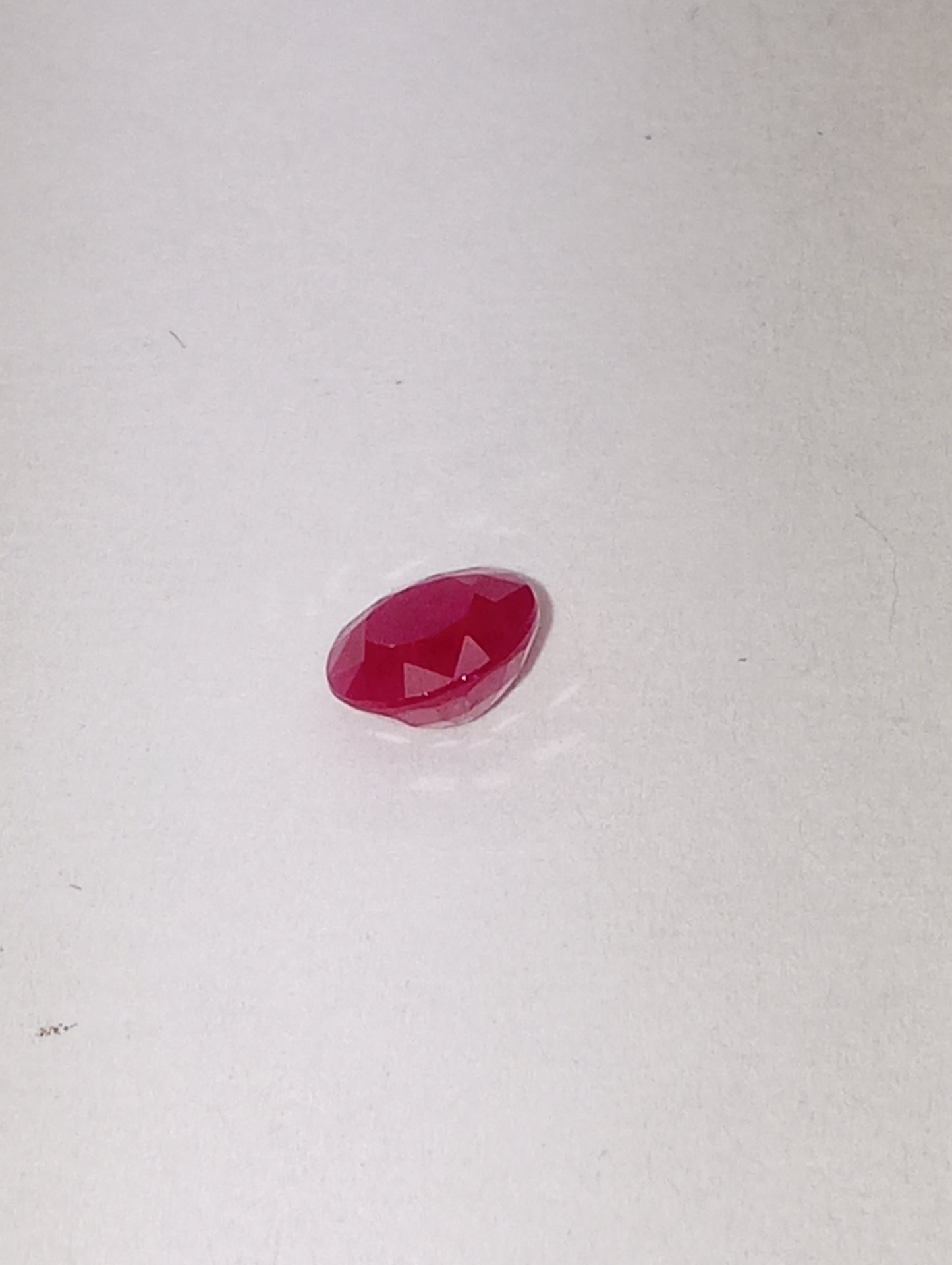 ruby gemstone Burma,4.25mm round cut, .38ct