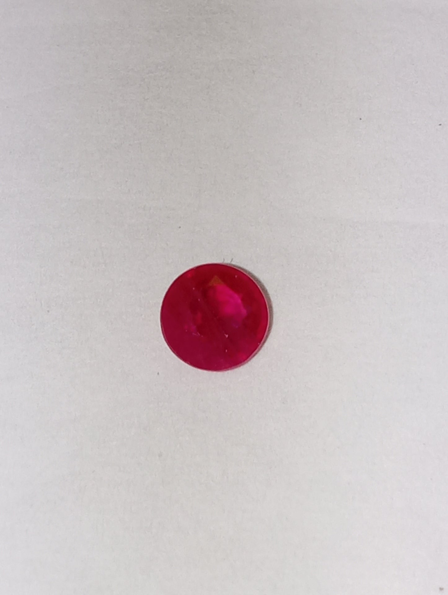 ruby gemstone Burma, 4.25mm round cut, .36ct