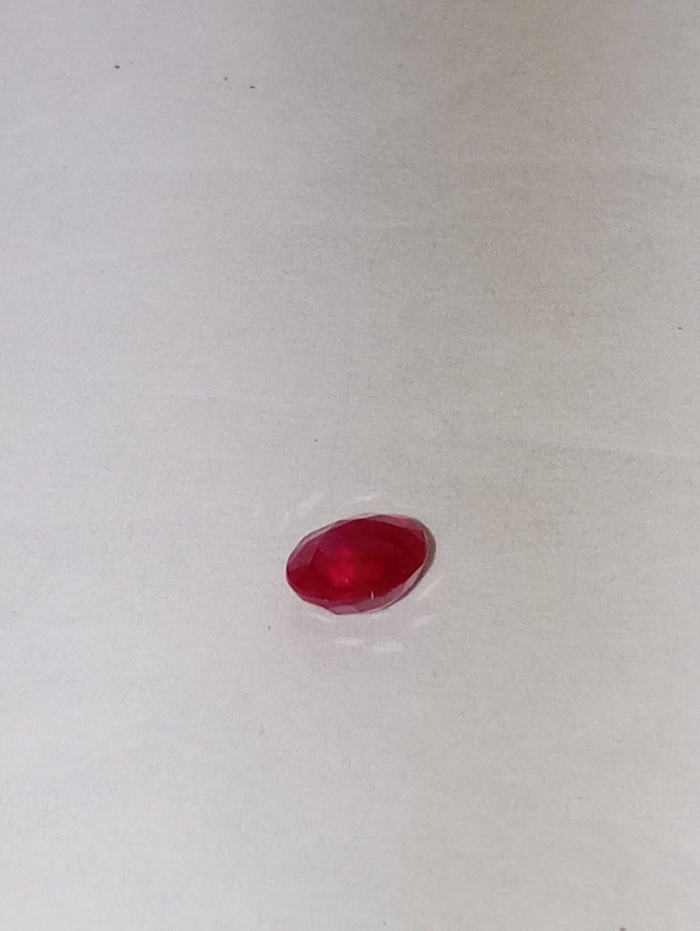 ruby gemstone Burma, 4.25mm round cut, .36ct