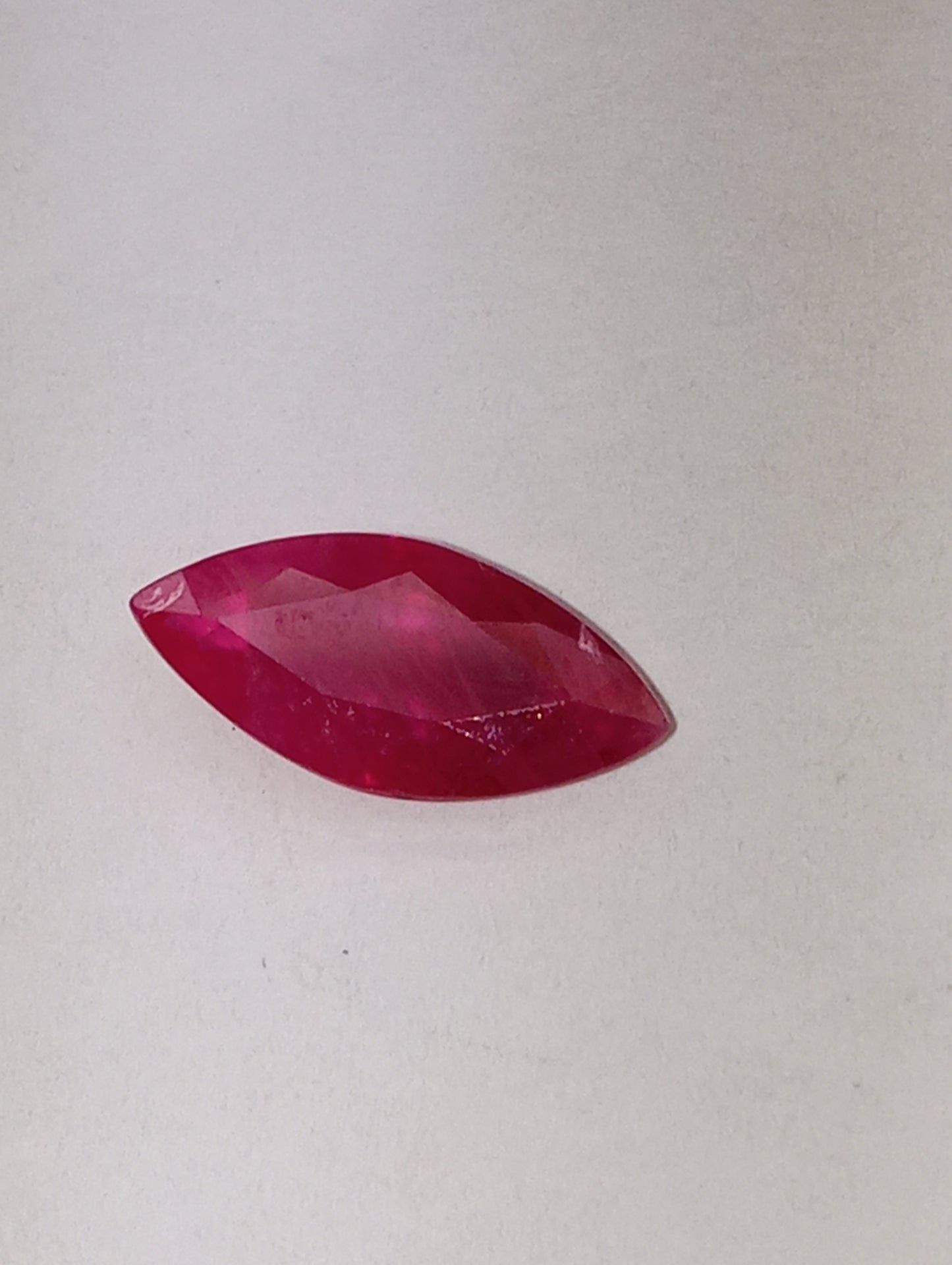 ruby gemstone Burma, 12.25mmx5.75mm marquise cut, 1.95ct
