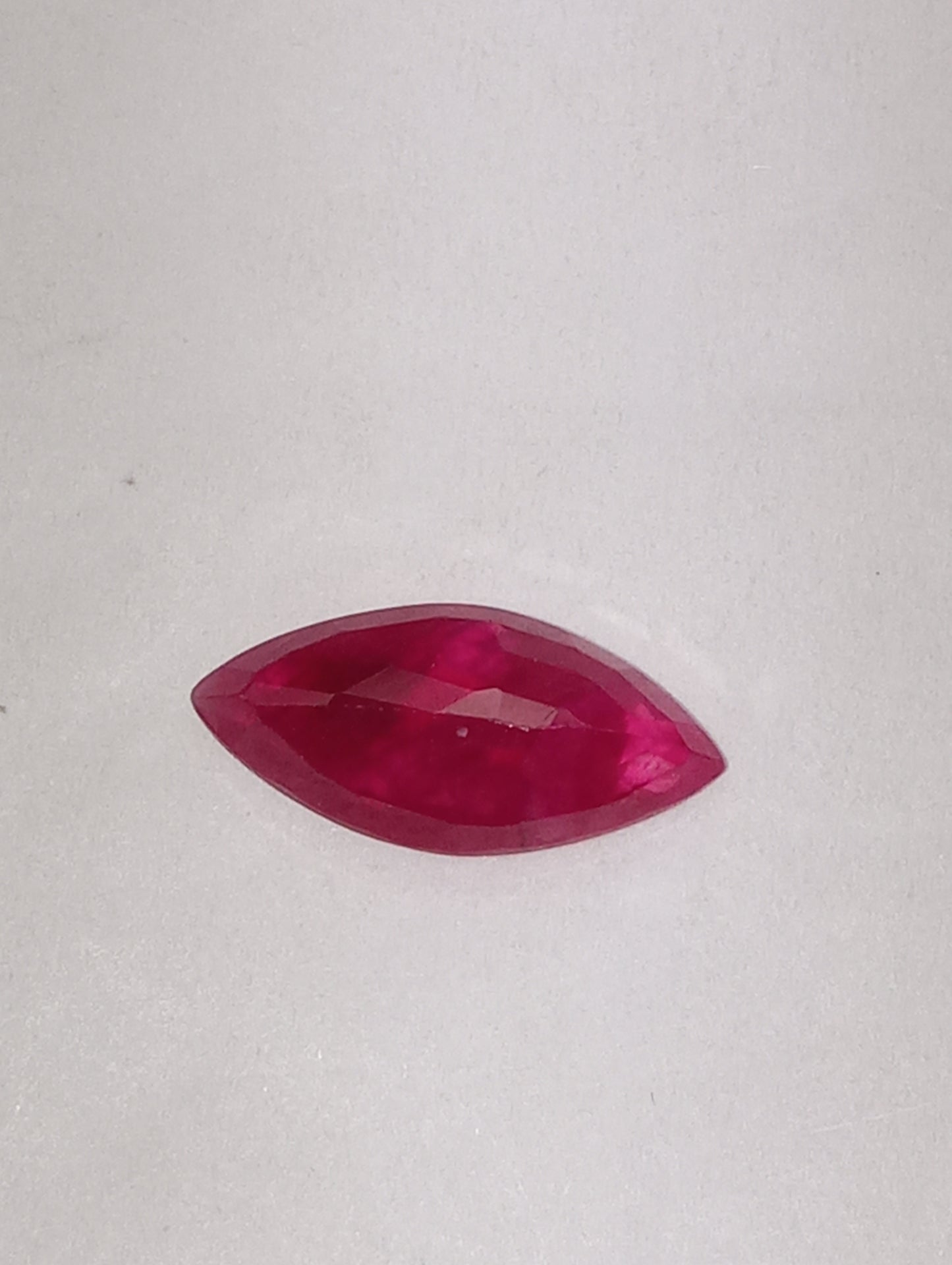 ruby gemstone Burma, 12.25mmx5.75mm marquise cut, 1.95ct
