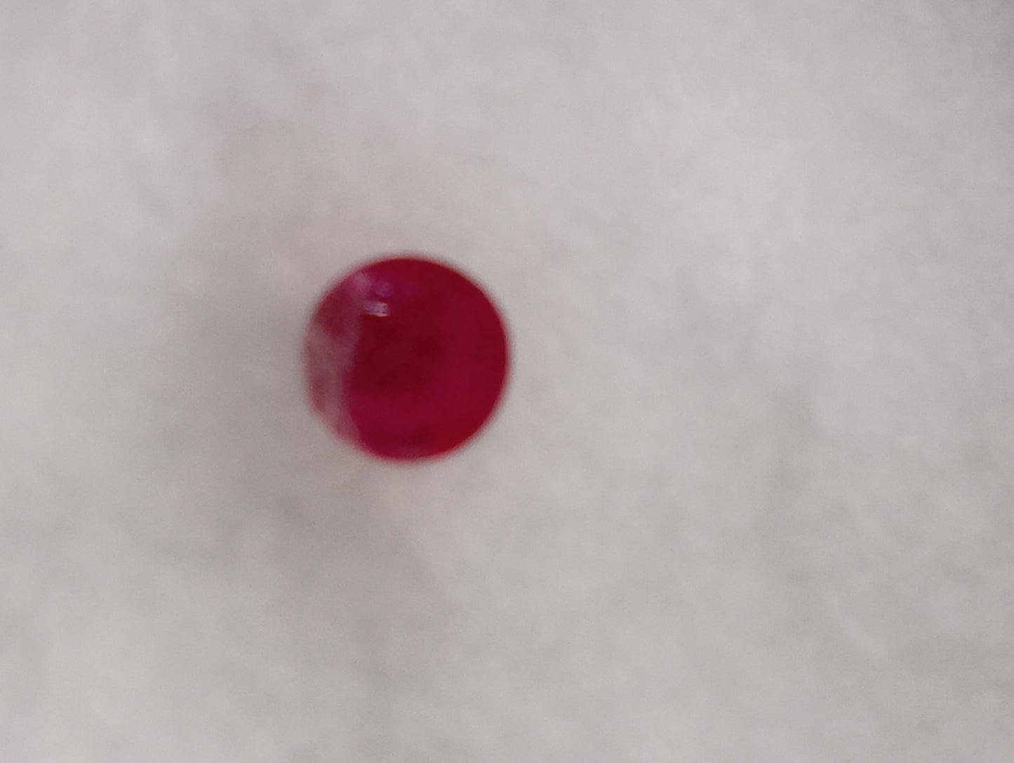 ruby gemstone Burma, 4.25mm round cut, .37ct