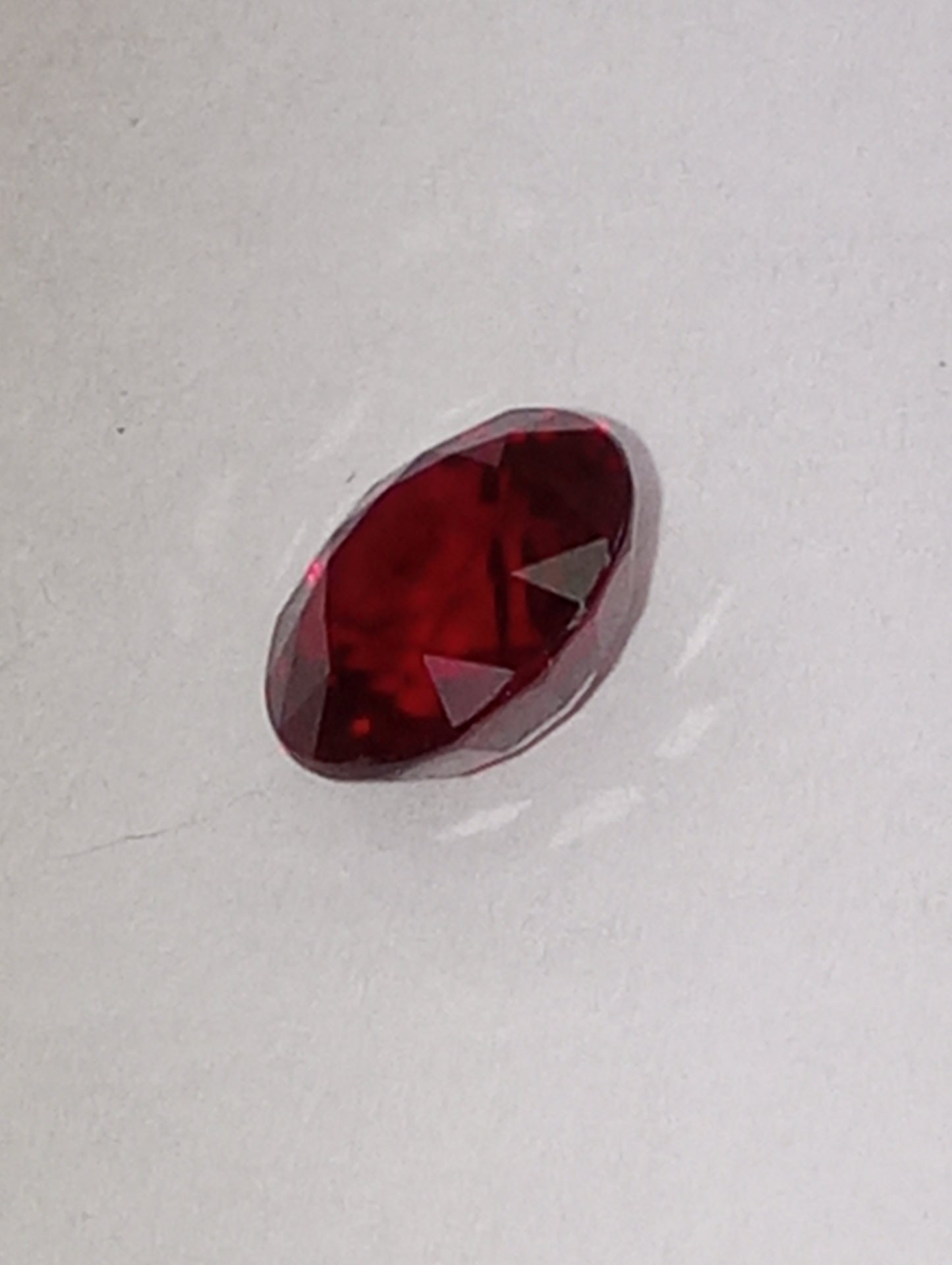 ruby gemstone Madagascar, 6.2mm round cut, 1.11ct, AAAA