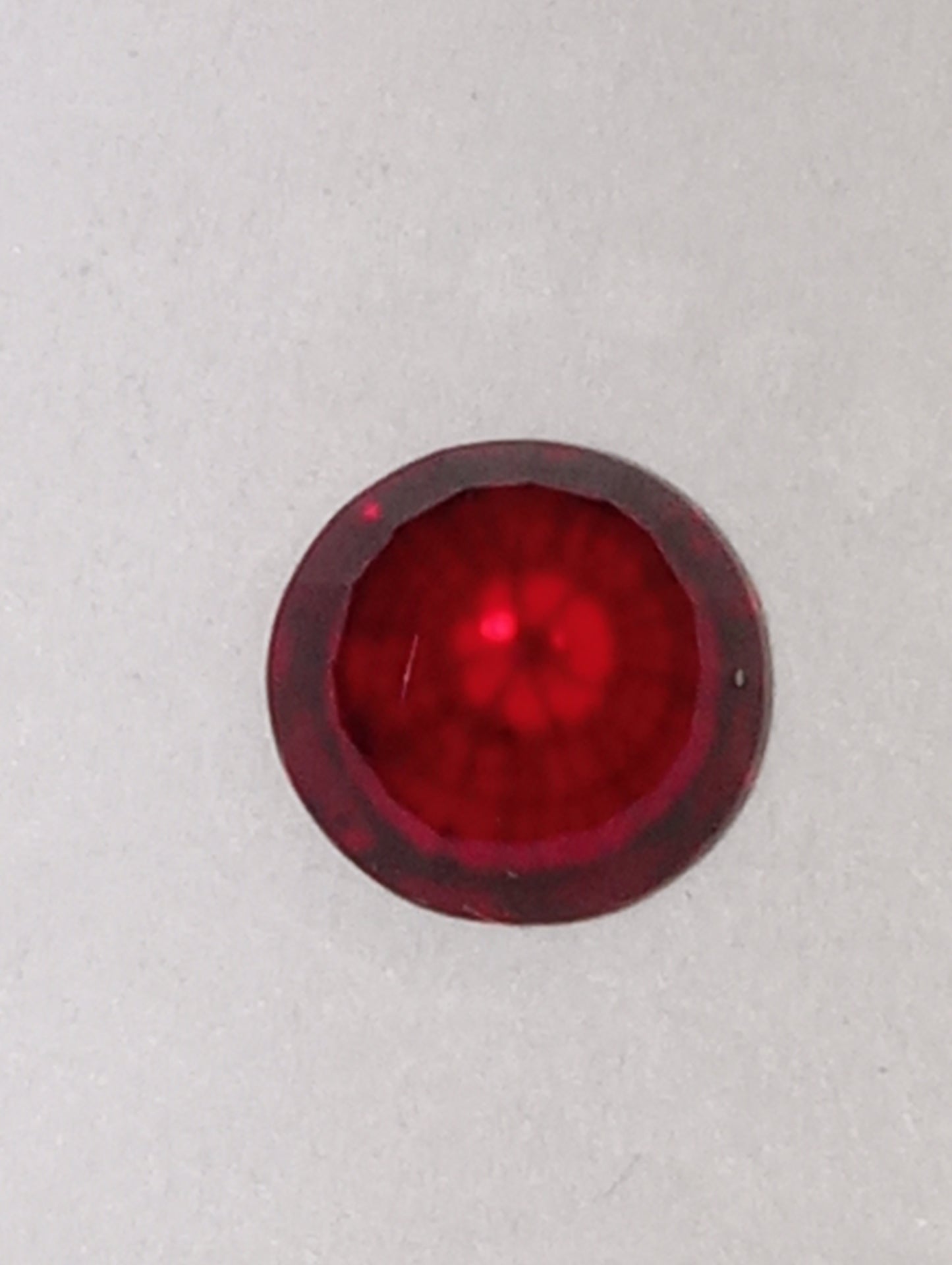ruby gemstone Madagascar, 6.2mm round cut, 1.11ct, AAAA