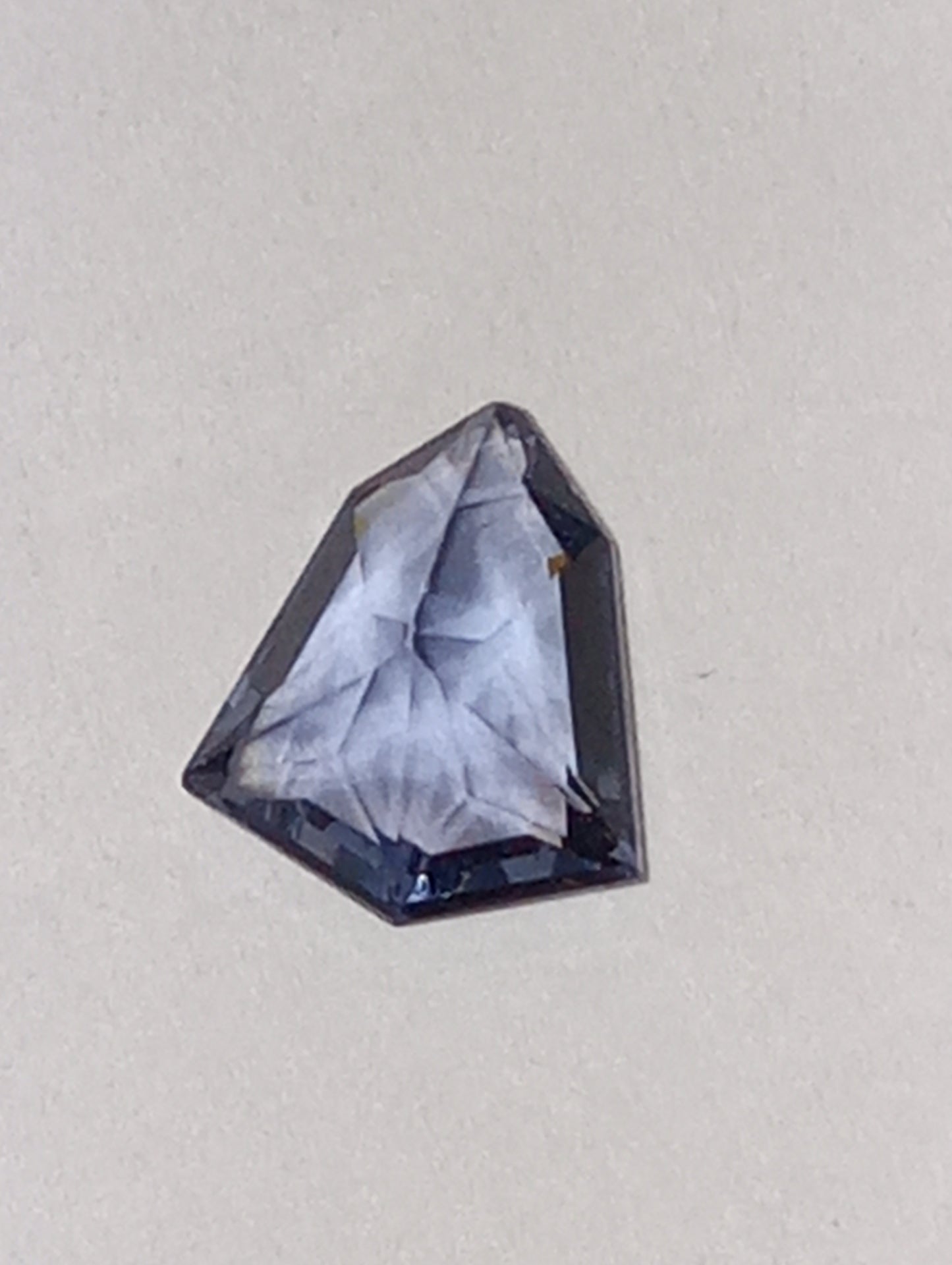 spinel gemstone blue, fancy bell cut,  .72ct