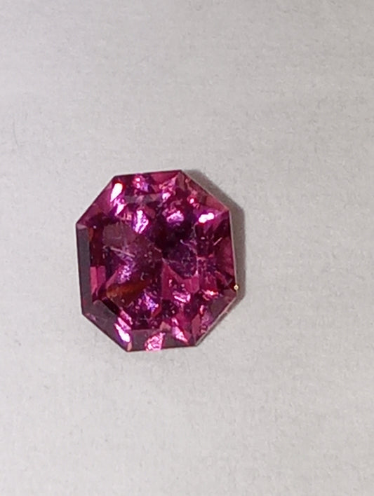 spinel gemstone pink, 5mm octagon cut, .51ct