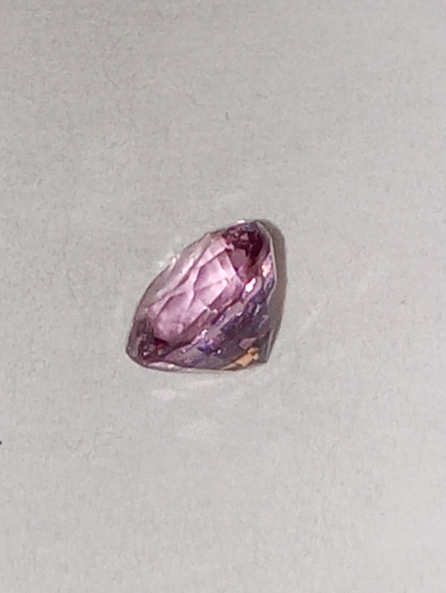 spinel gemstone pink, 5mm round cut, .53ct
