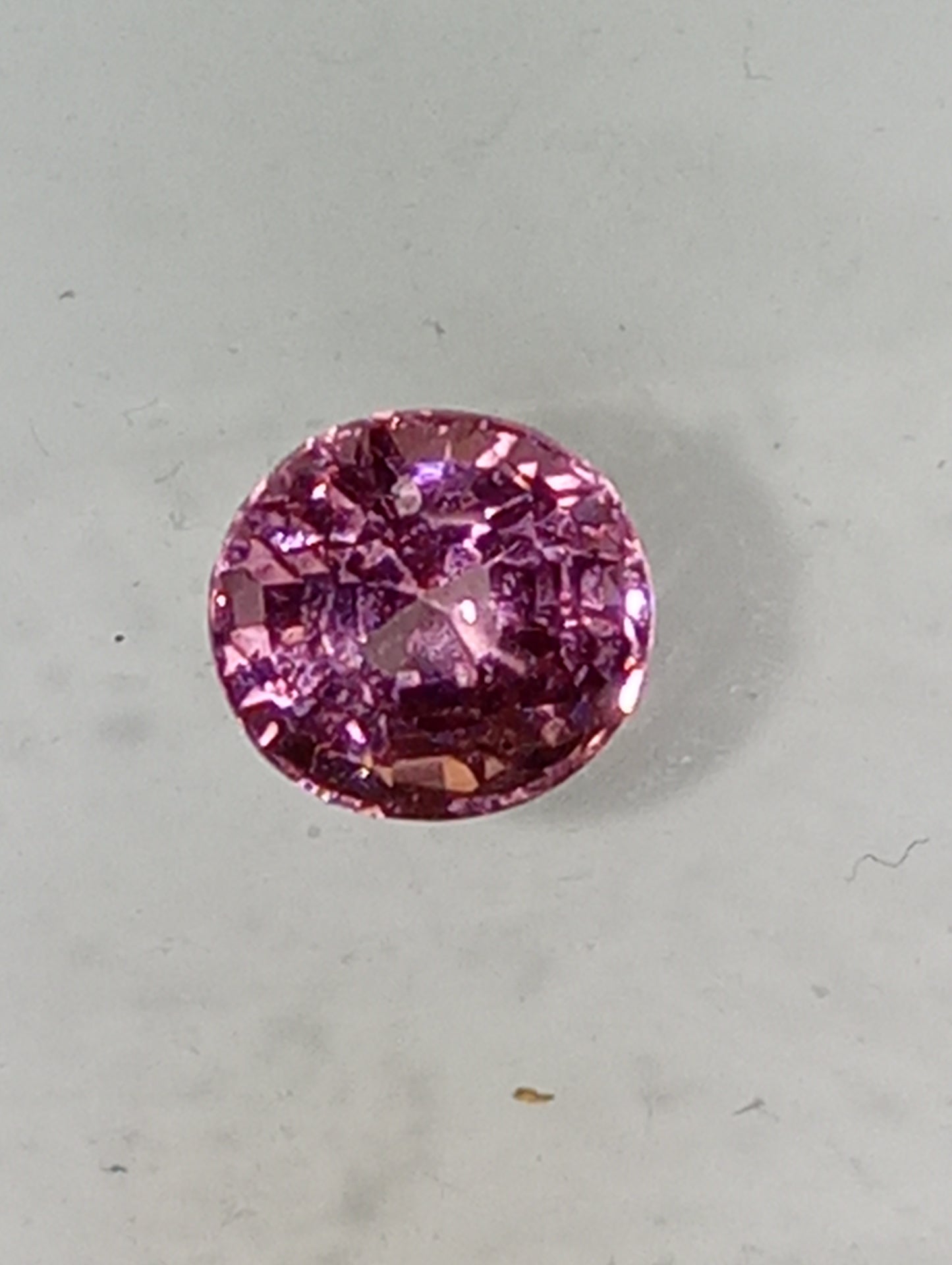 spinel gemstone pink, 6mm x 5.5mm oval cut, .95ct
