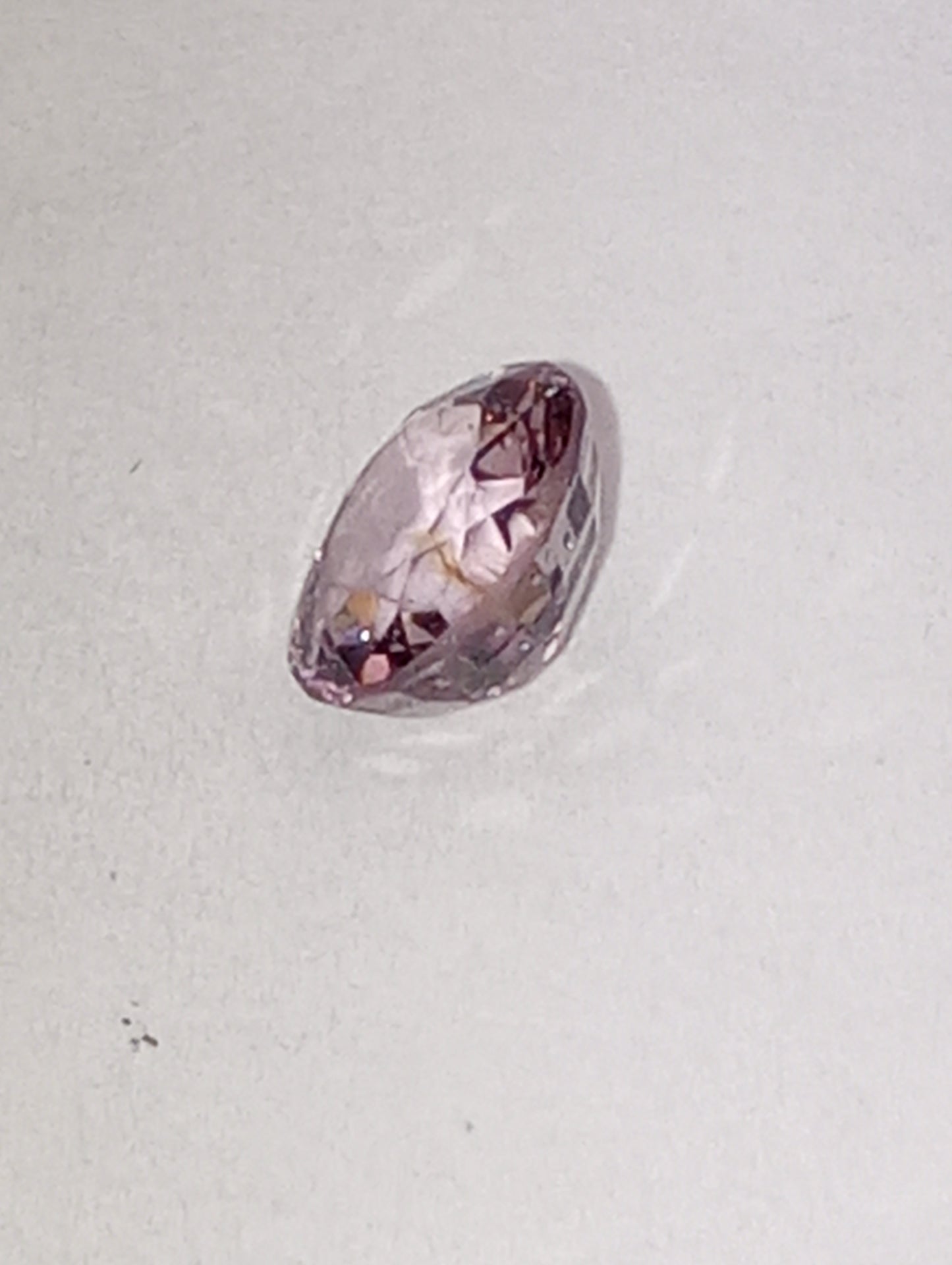 spinel gemstone, Burmese purple, 6mmx5.5mm oval cut, .78ct
