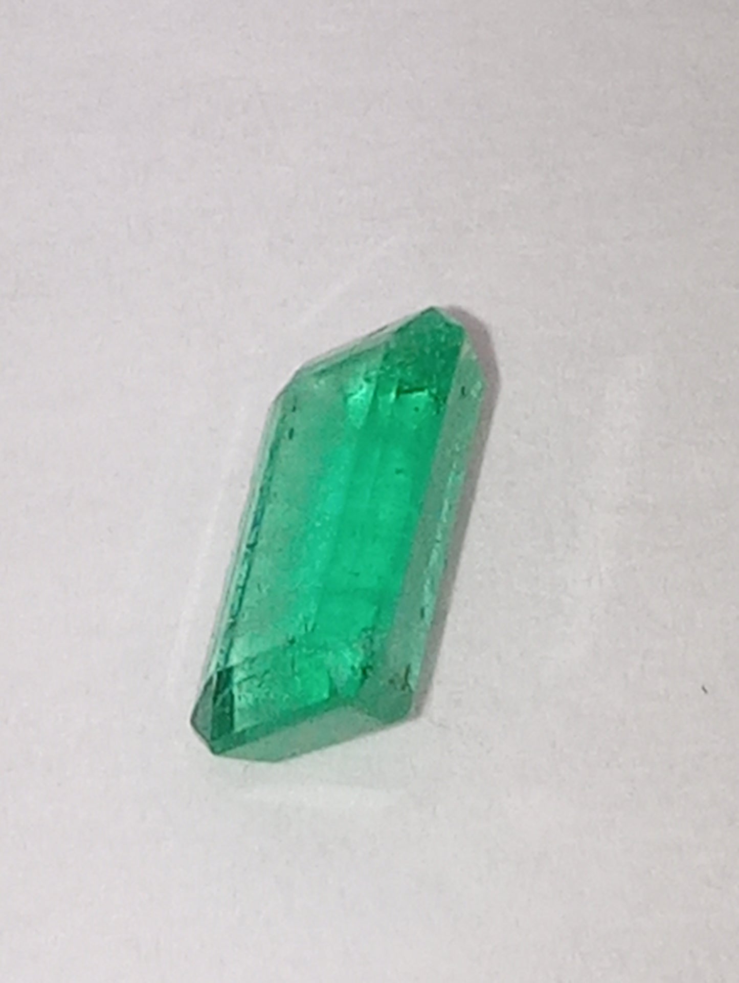 emerald gemstone Colombian, 8mmx4mm emerald cut, .79ct