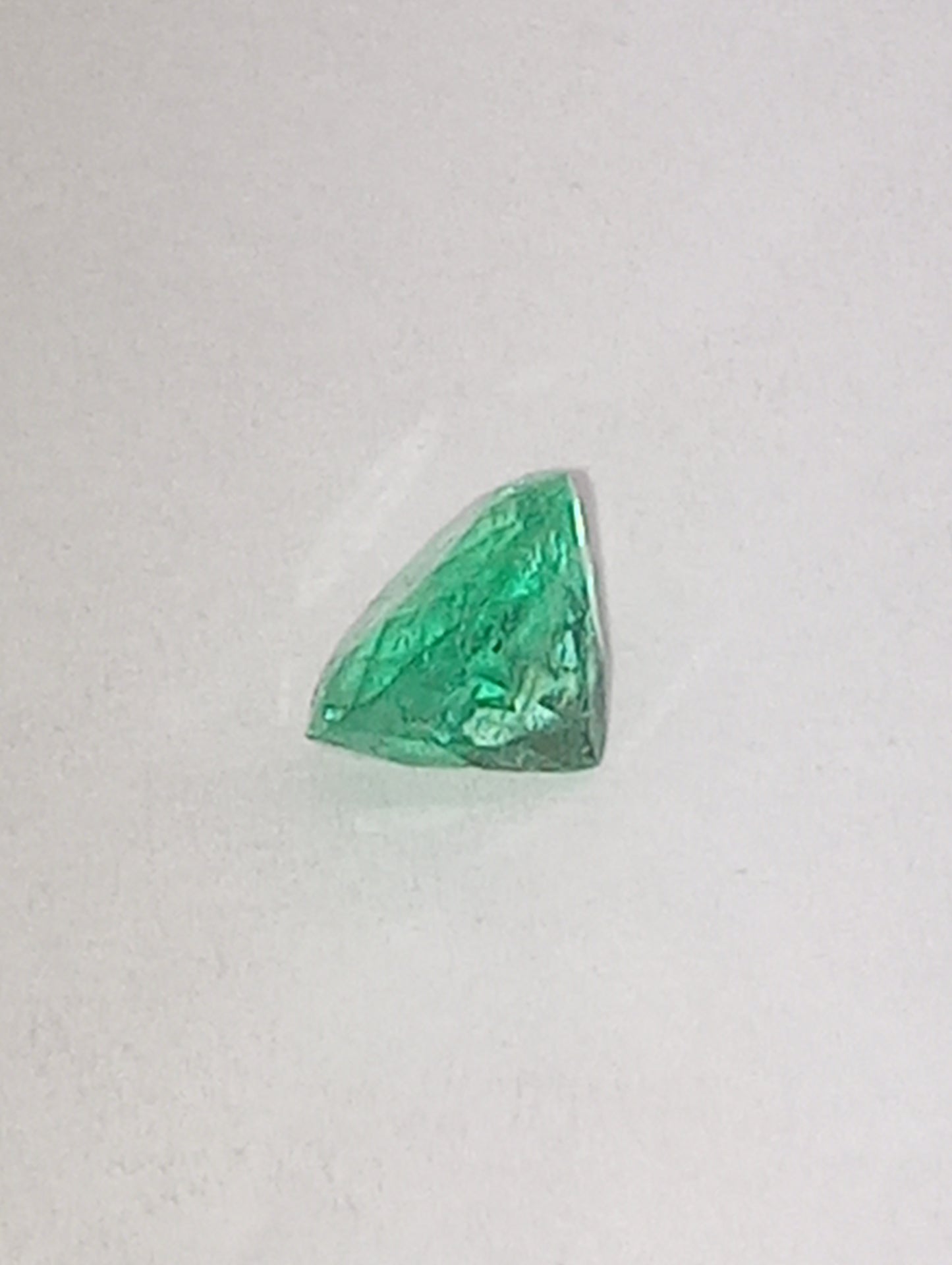 emerald gemstone Muzo Colombian, oval cut, .73ct