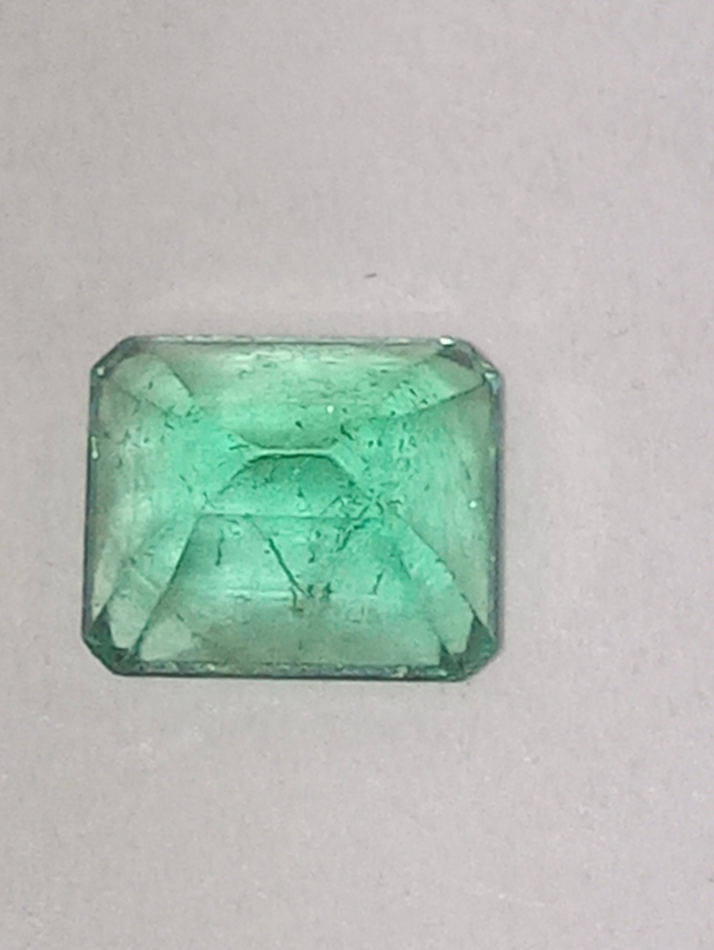 emerald gemstone Colombian, emerald cut, 1.11ct