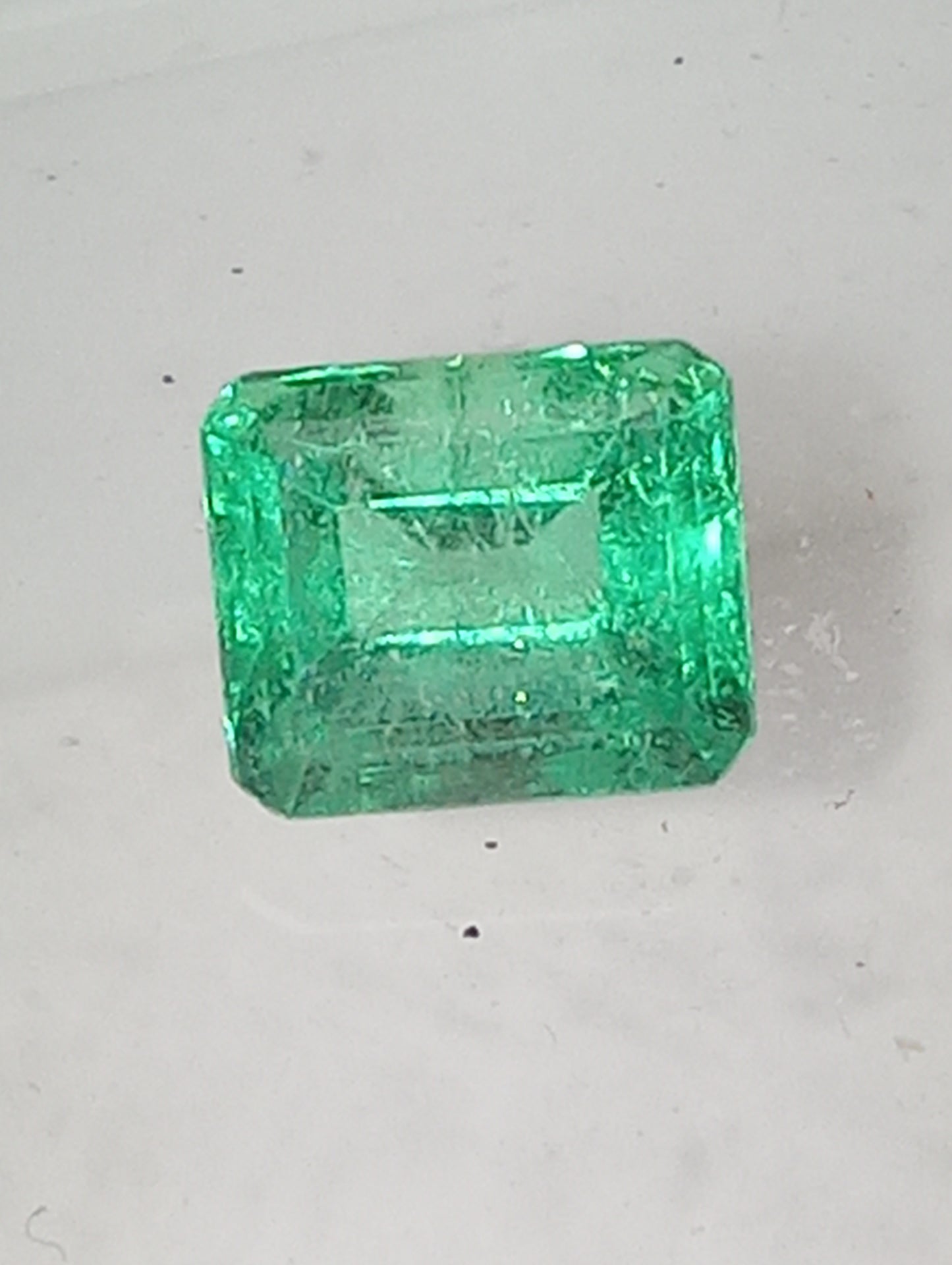 emerald gemstone Colombian, emerald cut, 1.11ct