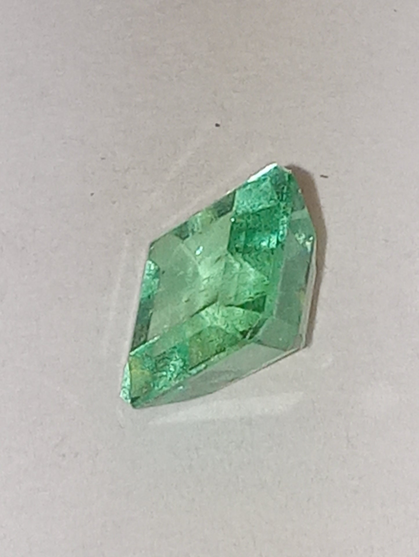 emerald gemstone Colombian, 7mmx7mm emerald cut, 1.65ct