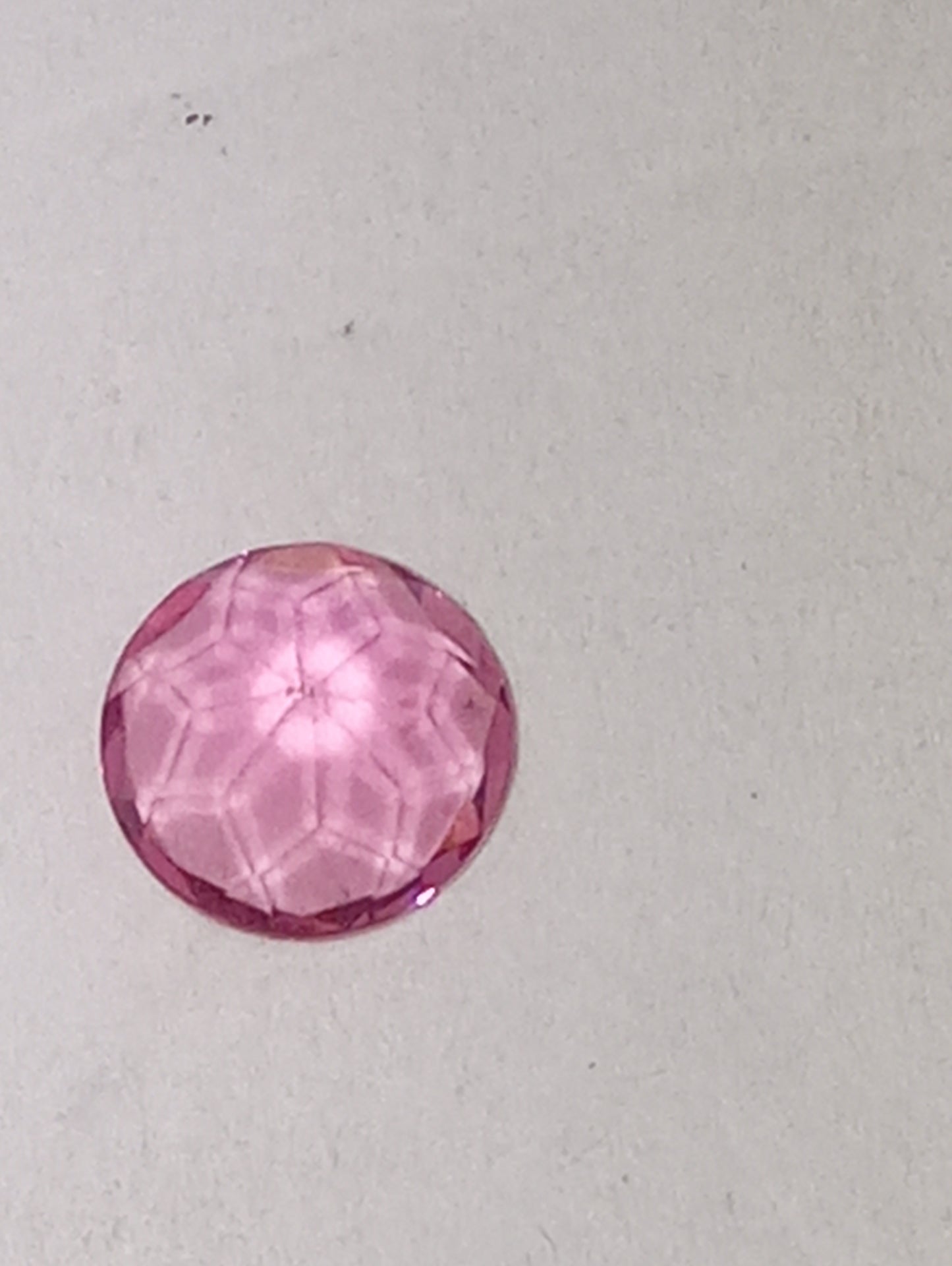 tourmaline gemstone pink, 5mm round cut, .40ct