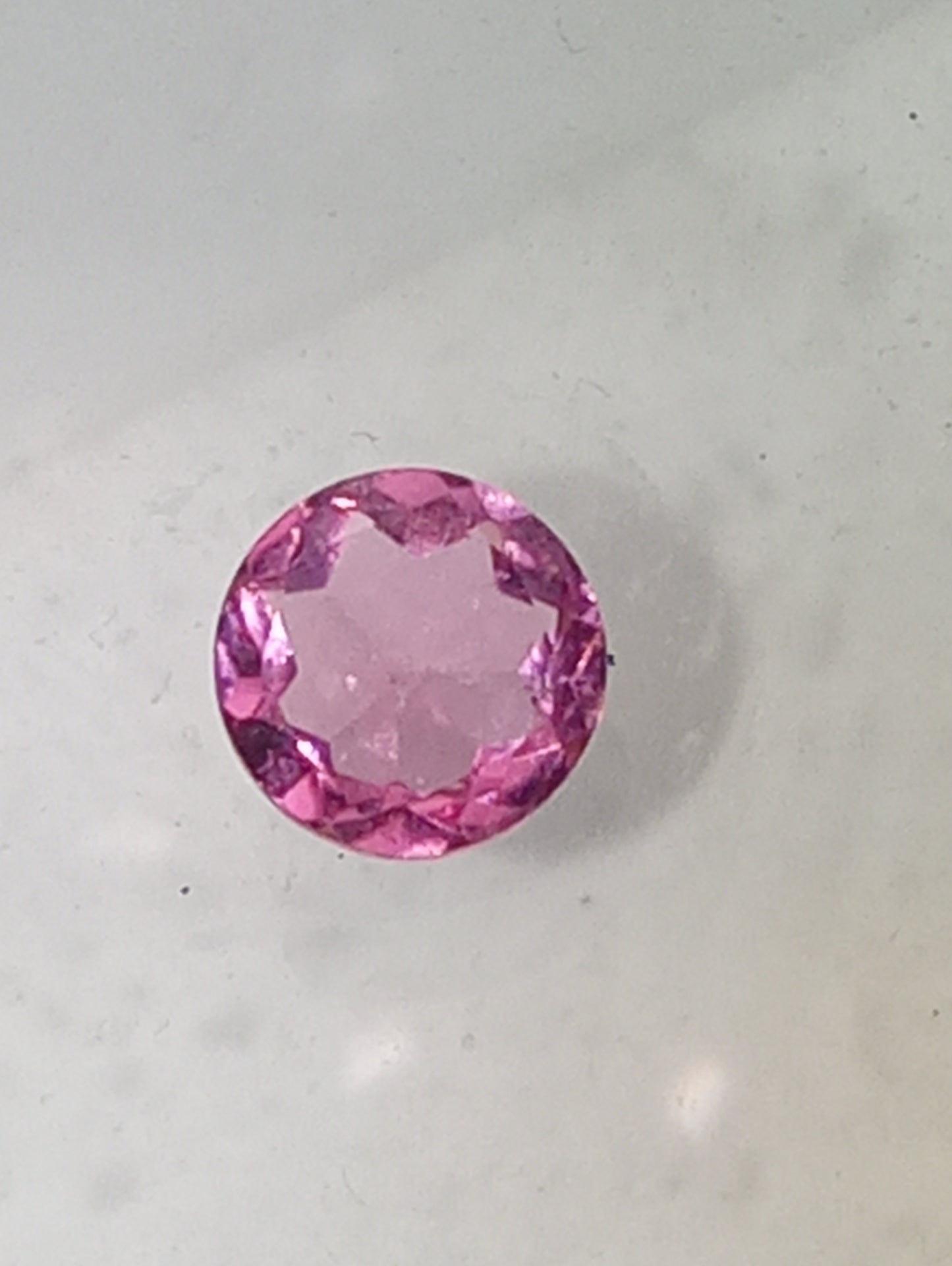 tourmaline gemstone pink, 5mm round cut, .40ct