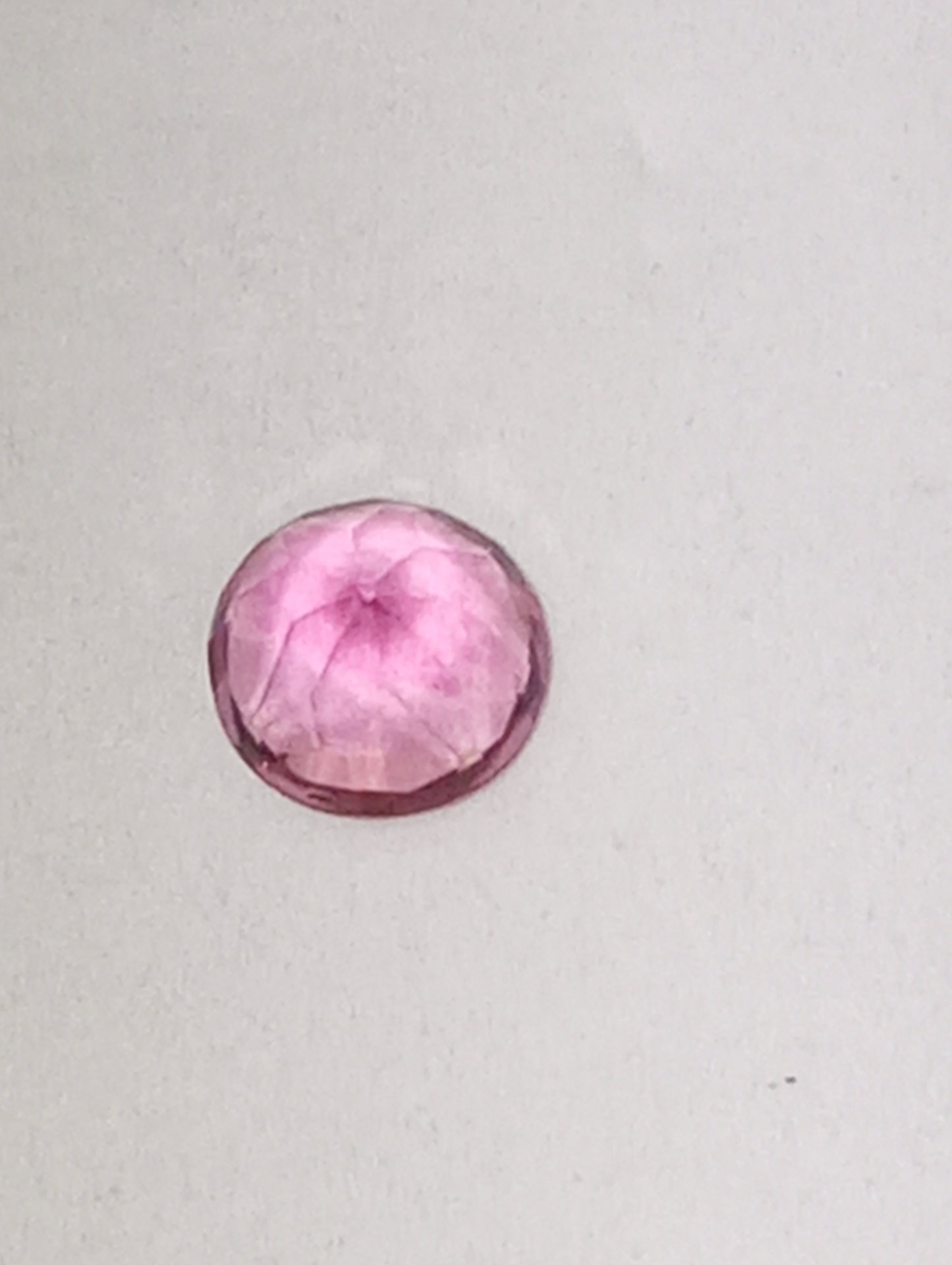 tourmaline gemstone pink, 5mm round cut, .45ct