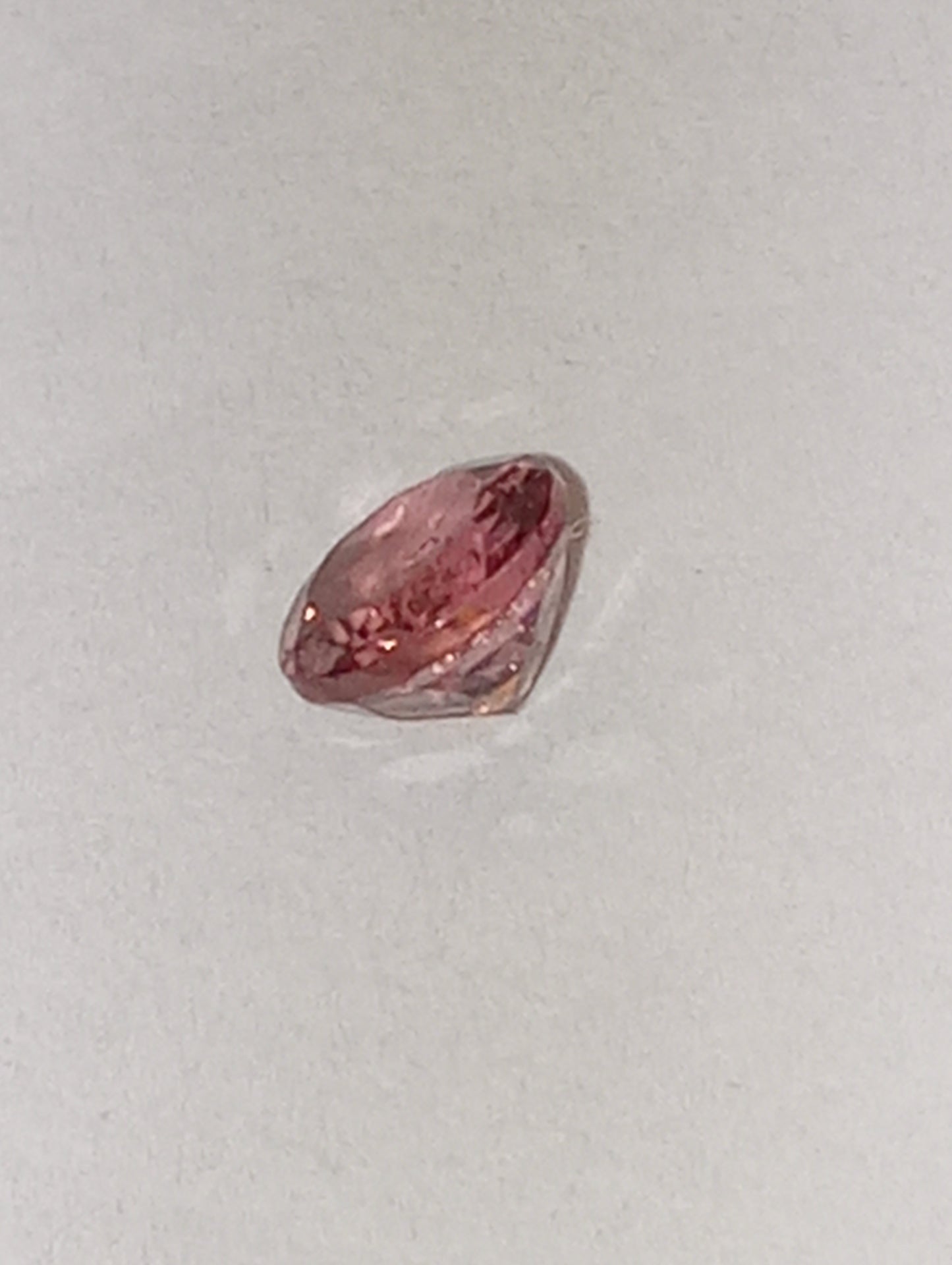tourmaline gemstone pink, 5mm round cut, .48ct
