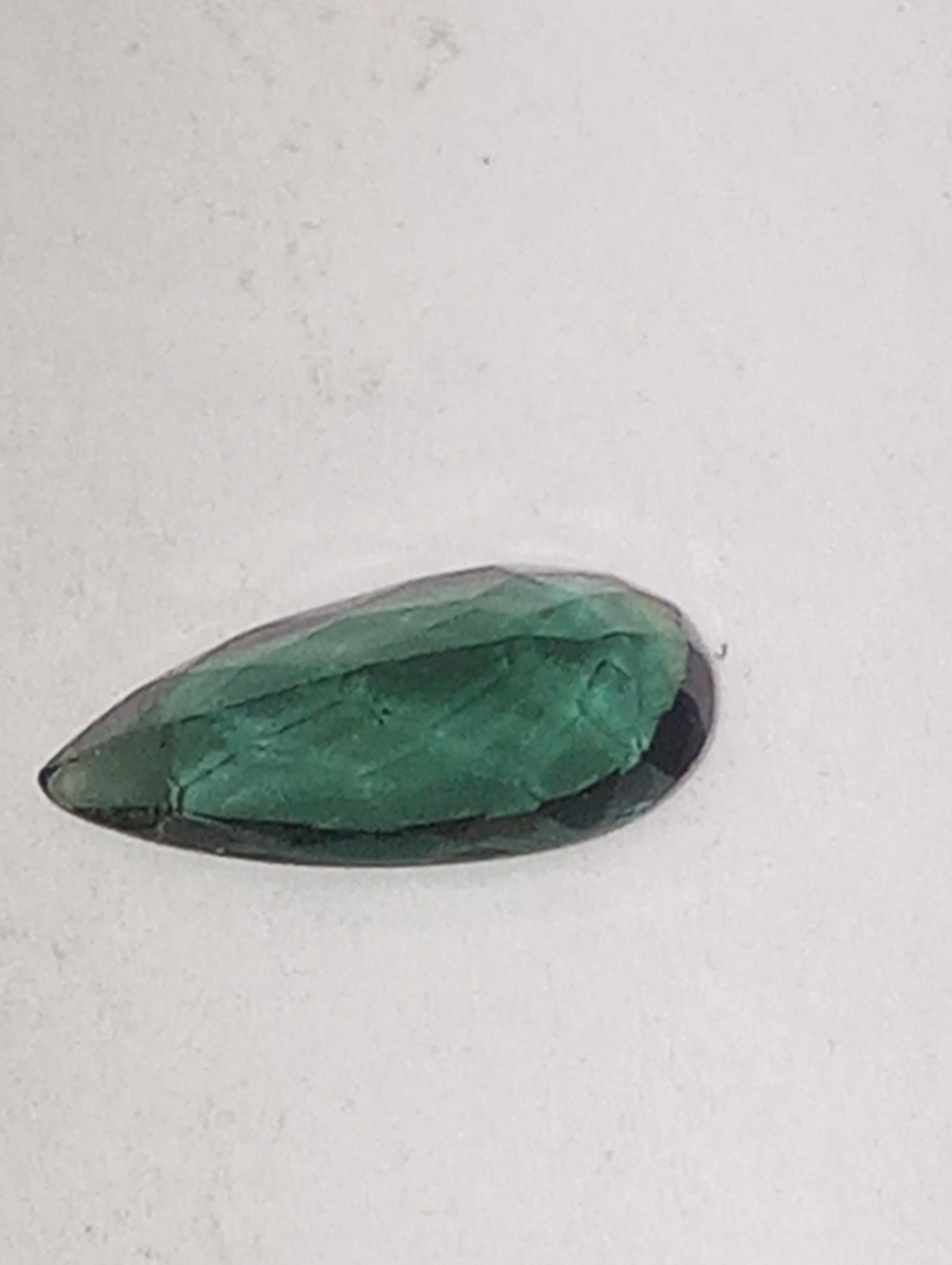 tourmaline gemstone blue green, 10mmx4.5mm tear drop shape, 1.05ct