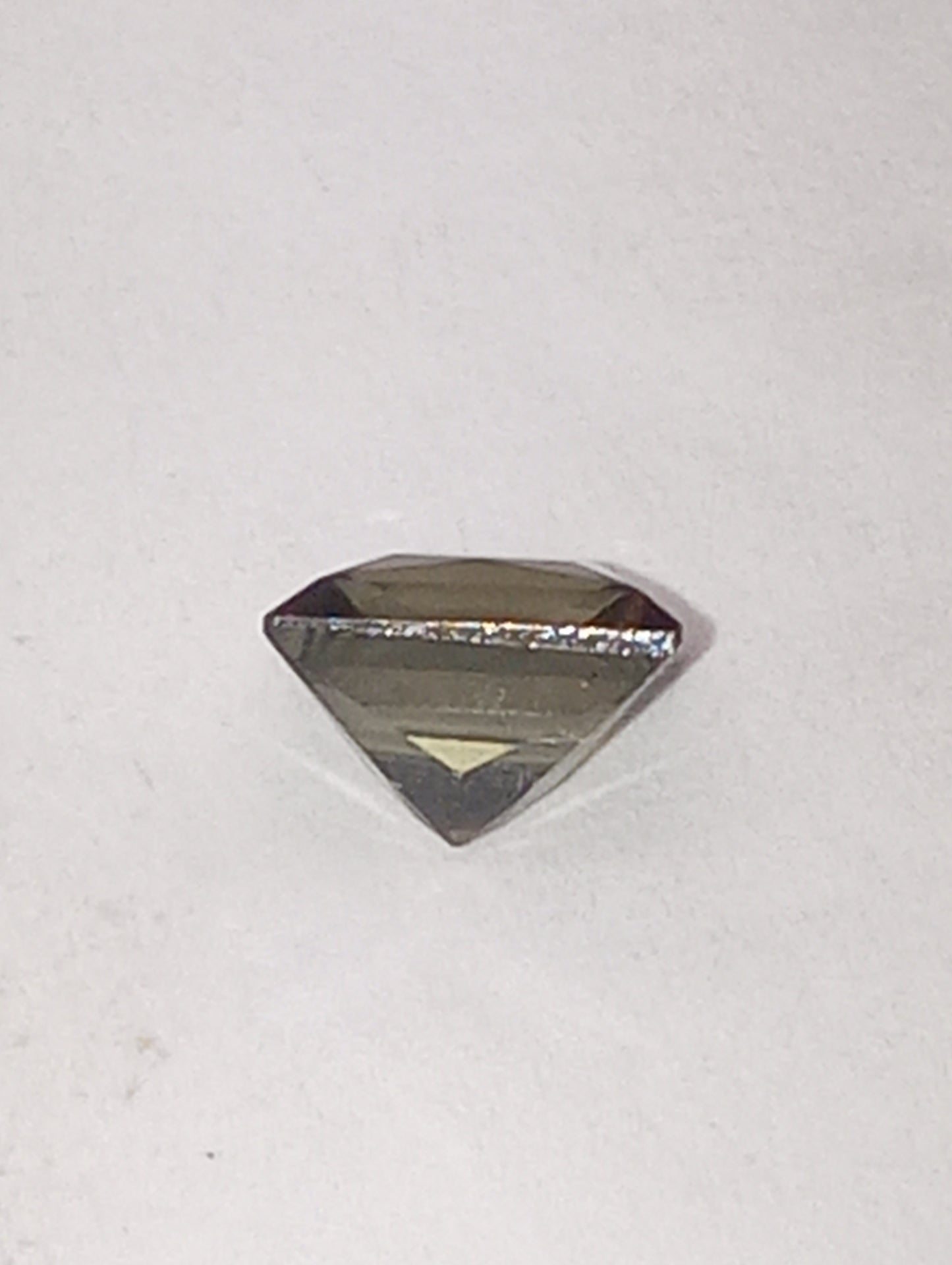 tourmaline gemstone, olive green, 6mmx6mm princess cut, 1.20ct