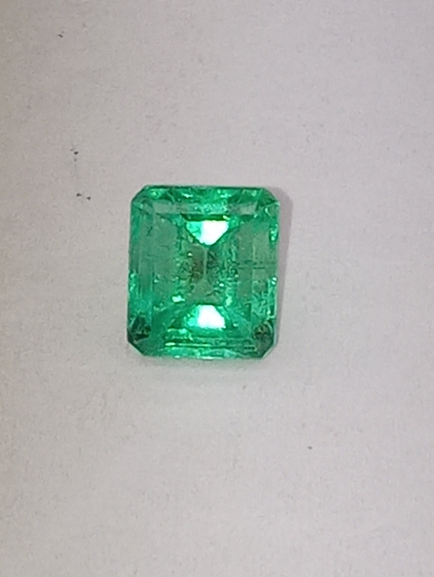 emerald gemstone Colombian, emerald cut, 1.11ct