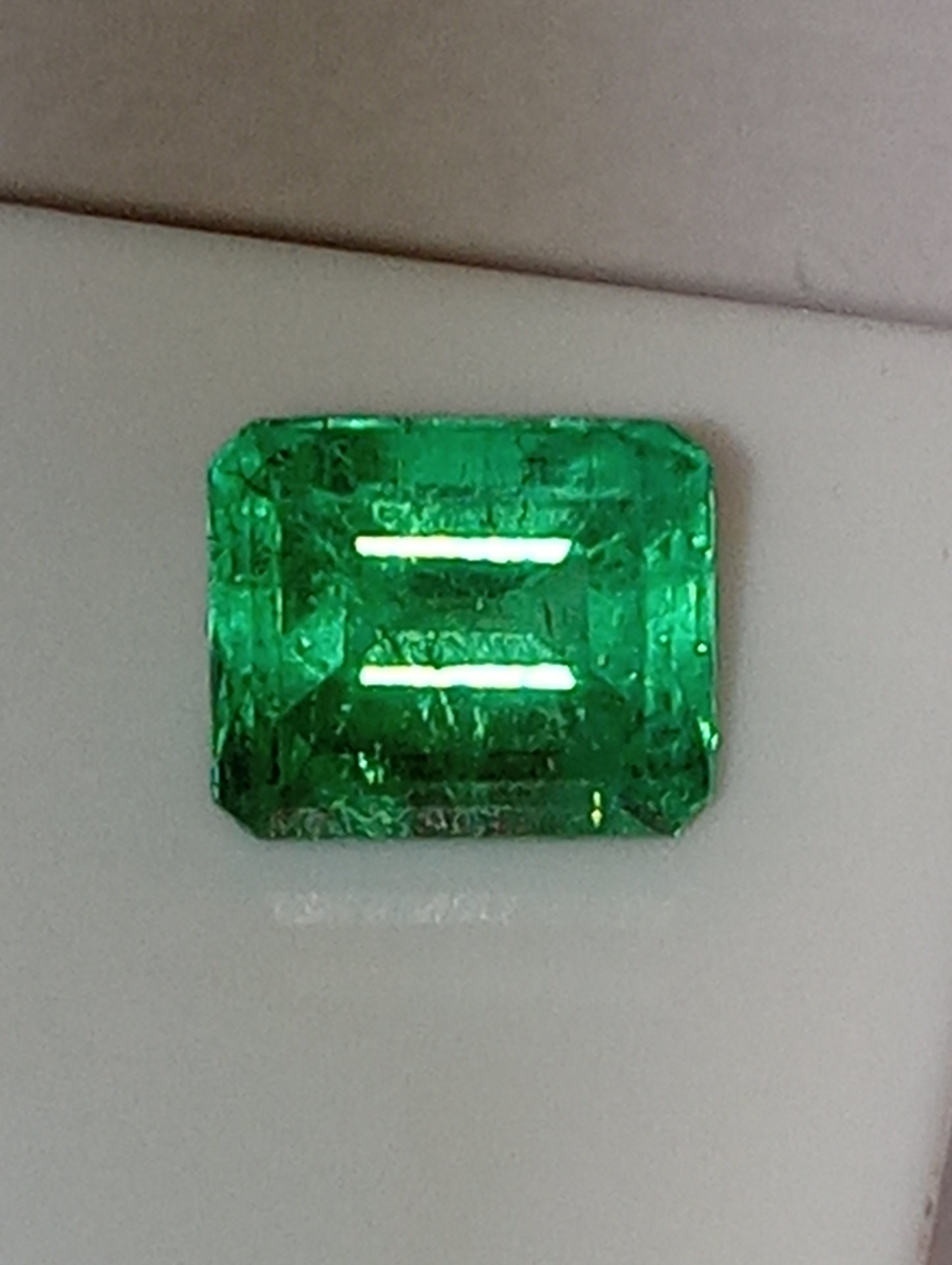 emerald gemstone Colombian, emerald cut, 1.11ct