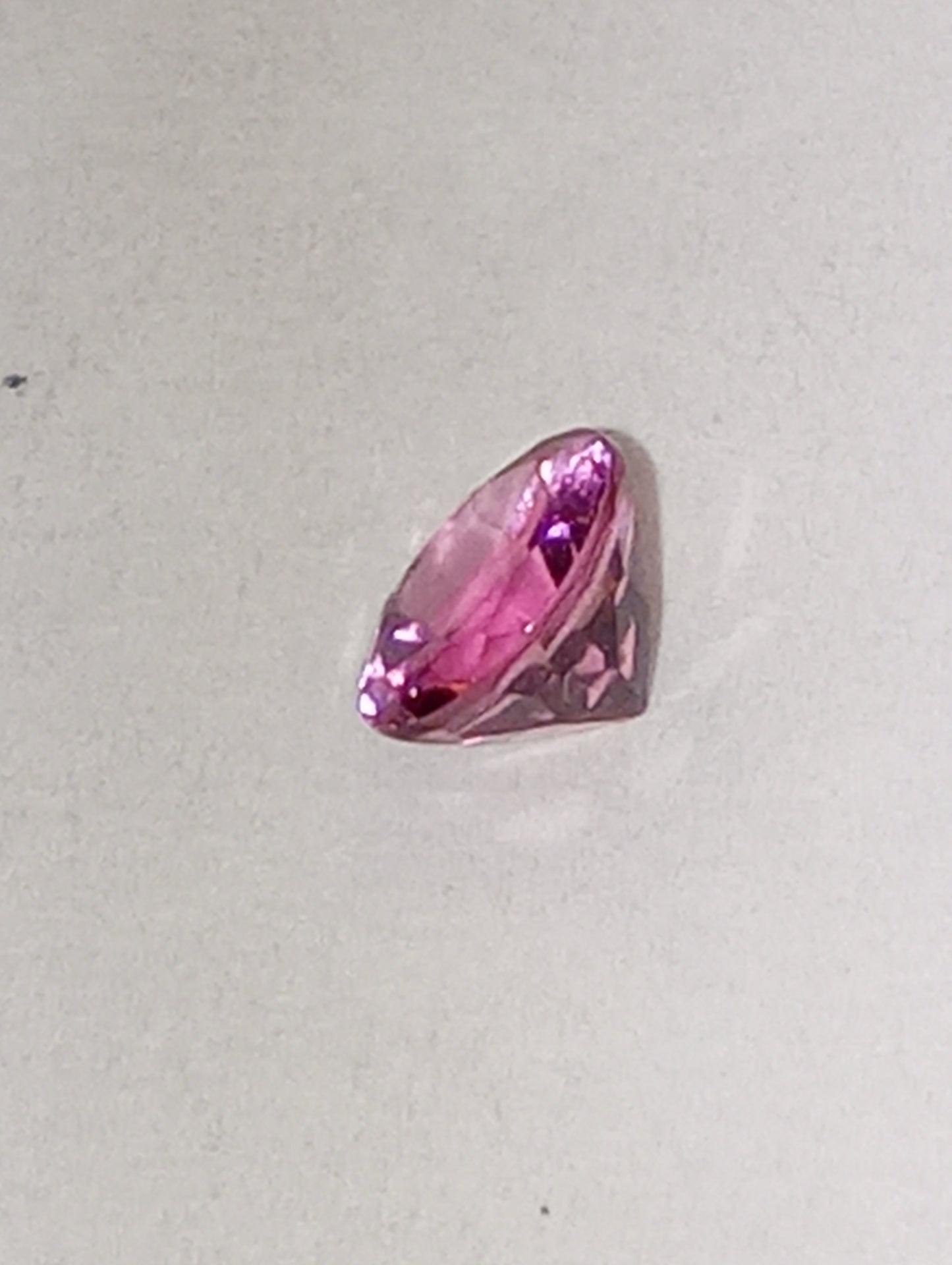 tourmaline gemstone pink, 5mm round cut, .45ct
