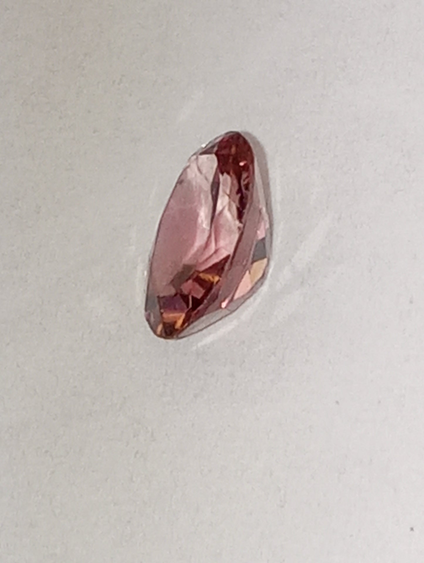 tourmaline gemstone pink, 8mmx6mm oval cut, .98ct