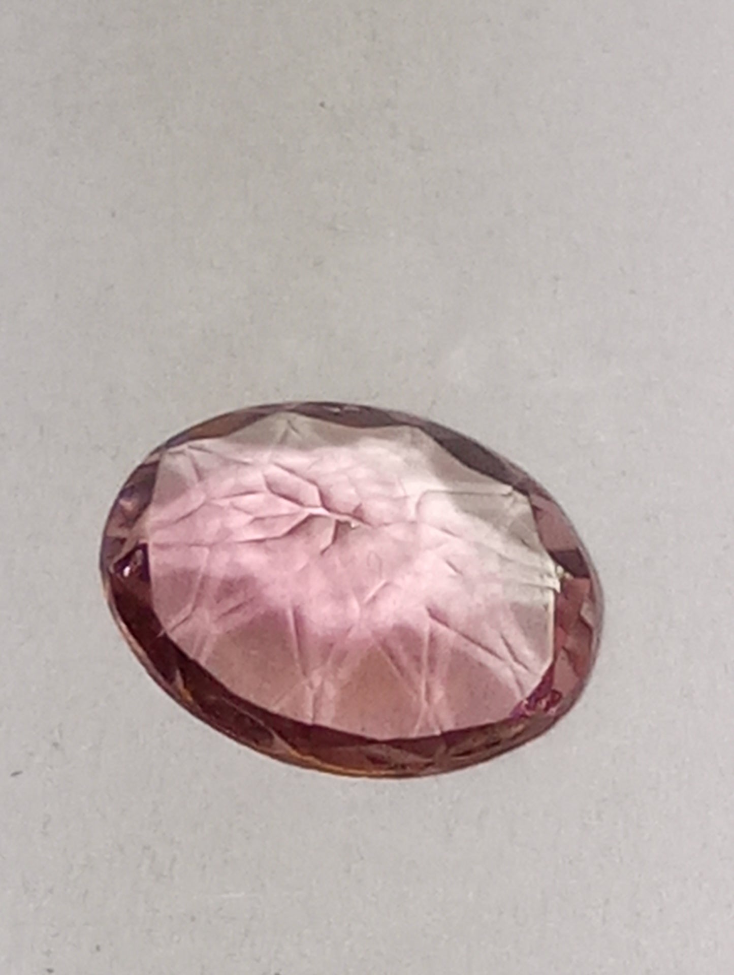 tourmaline gemstone pink, 8mmx6mm oval cut, .98ct