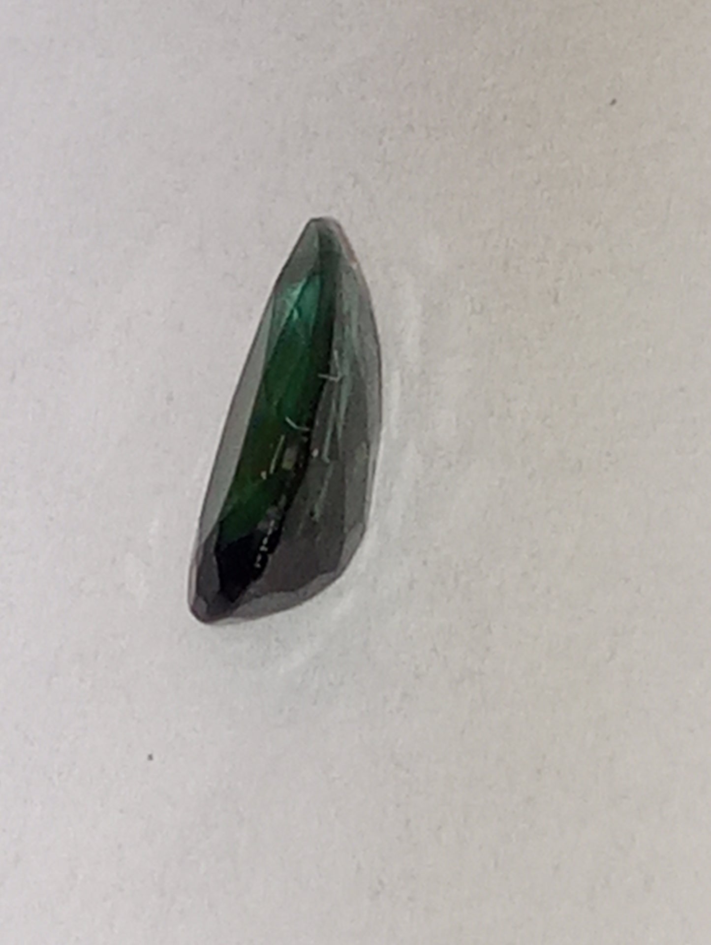 tourmaline gemstone blue green, 10mmx4.5mm tear drop shape, 1.05ct