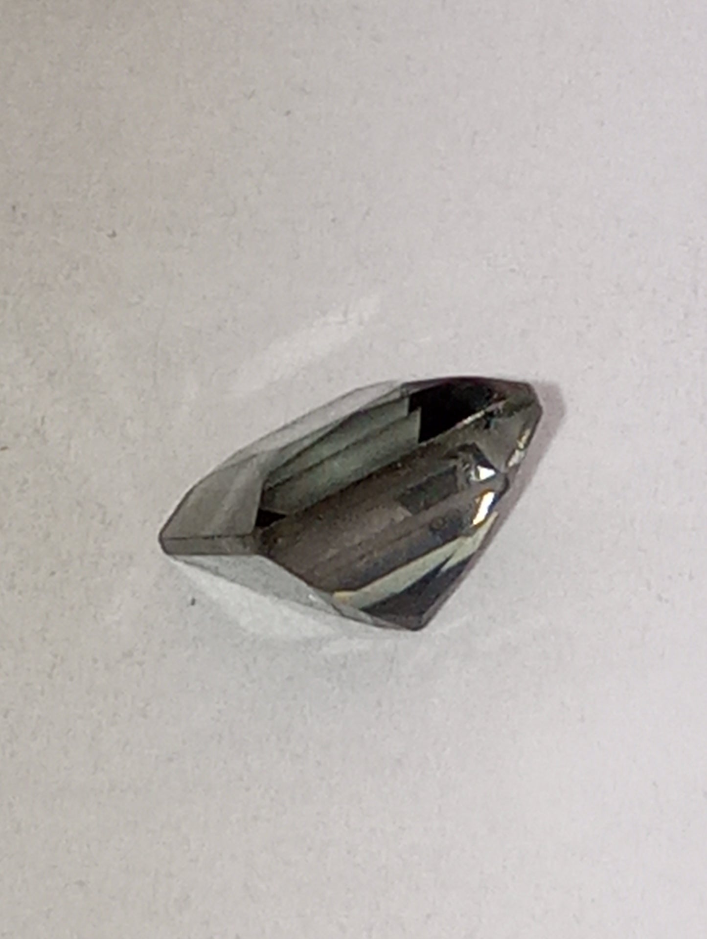 tourmaline gemstone indicolite, 6mmx6mm princess cut, 1.27ct