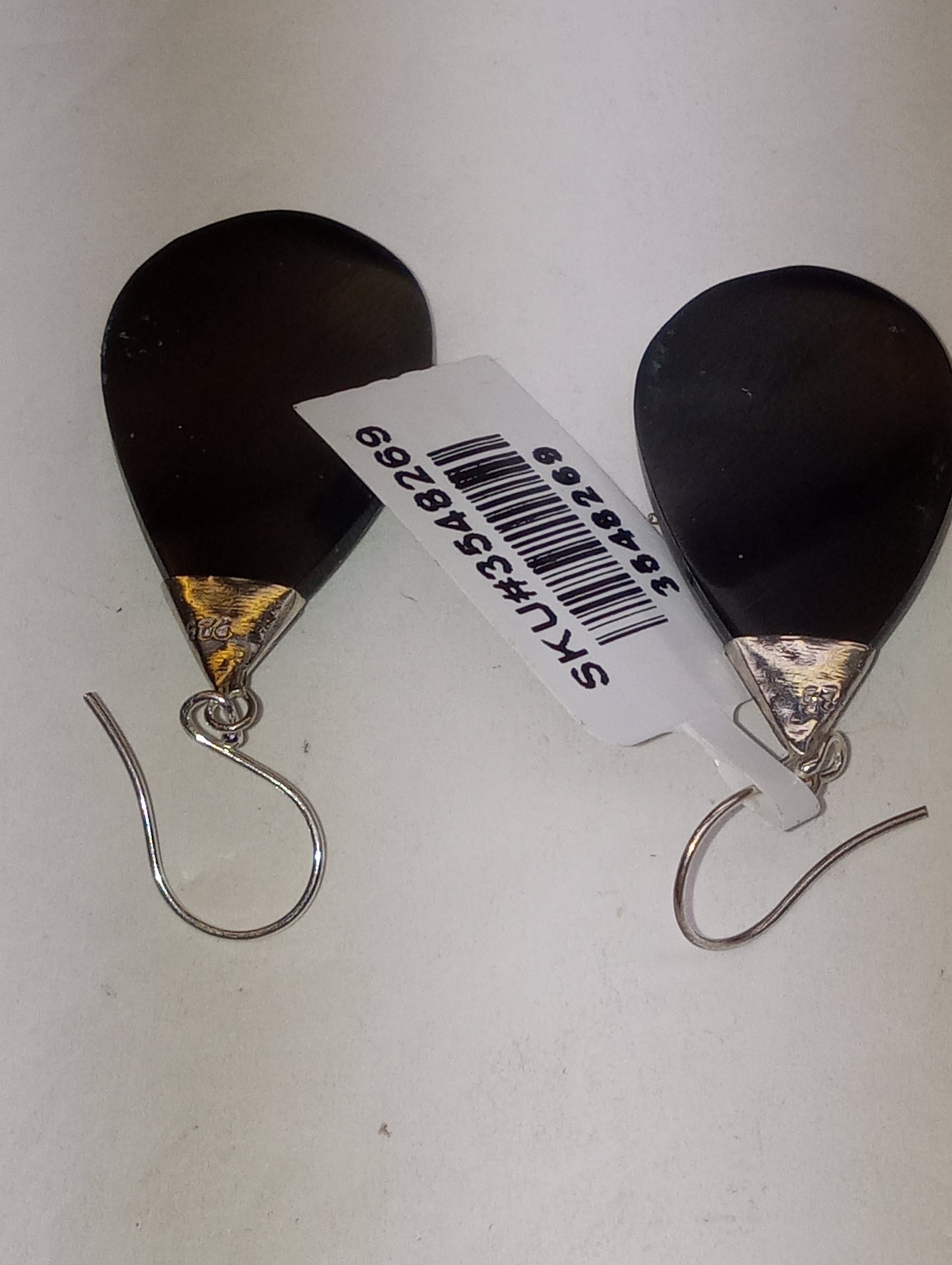 Earrings Abalone shell, in sterling silver