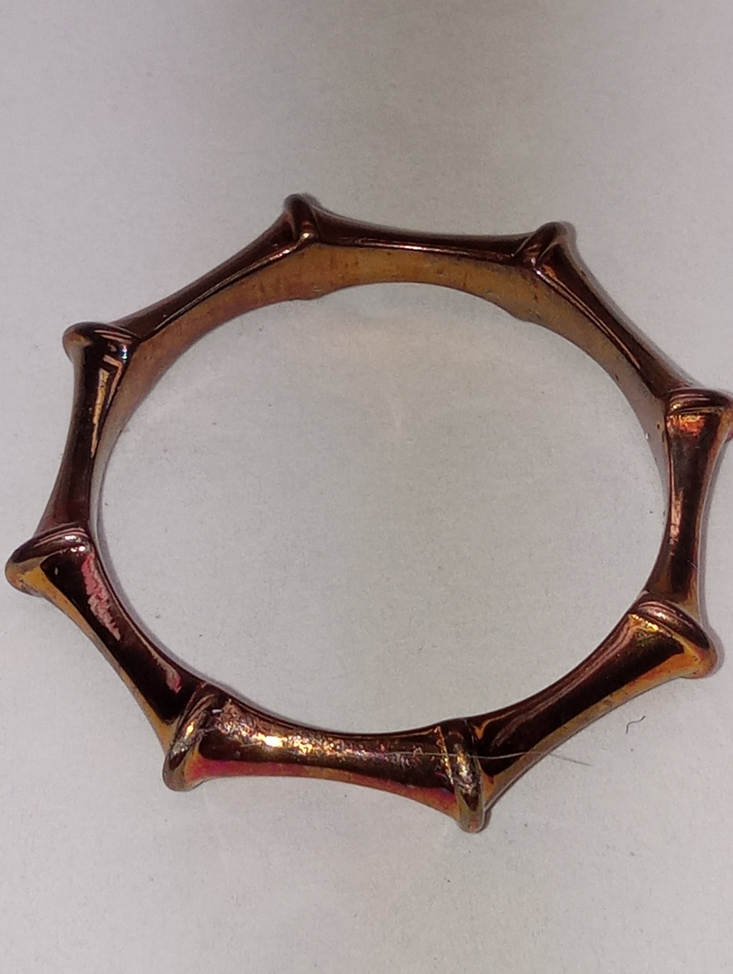 ring SUNDAYS CHILD band, in vermeil rose gold over sterling silver, size 9, 2.5g