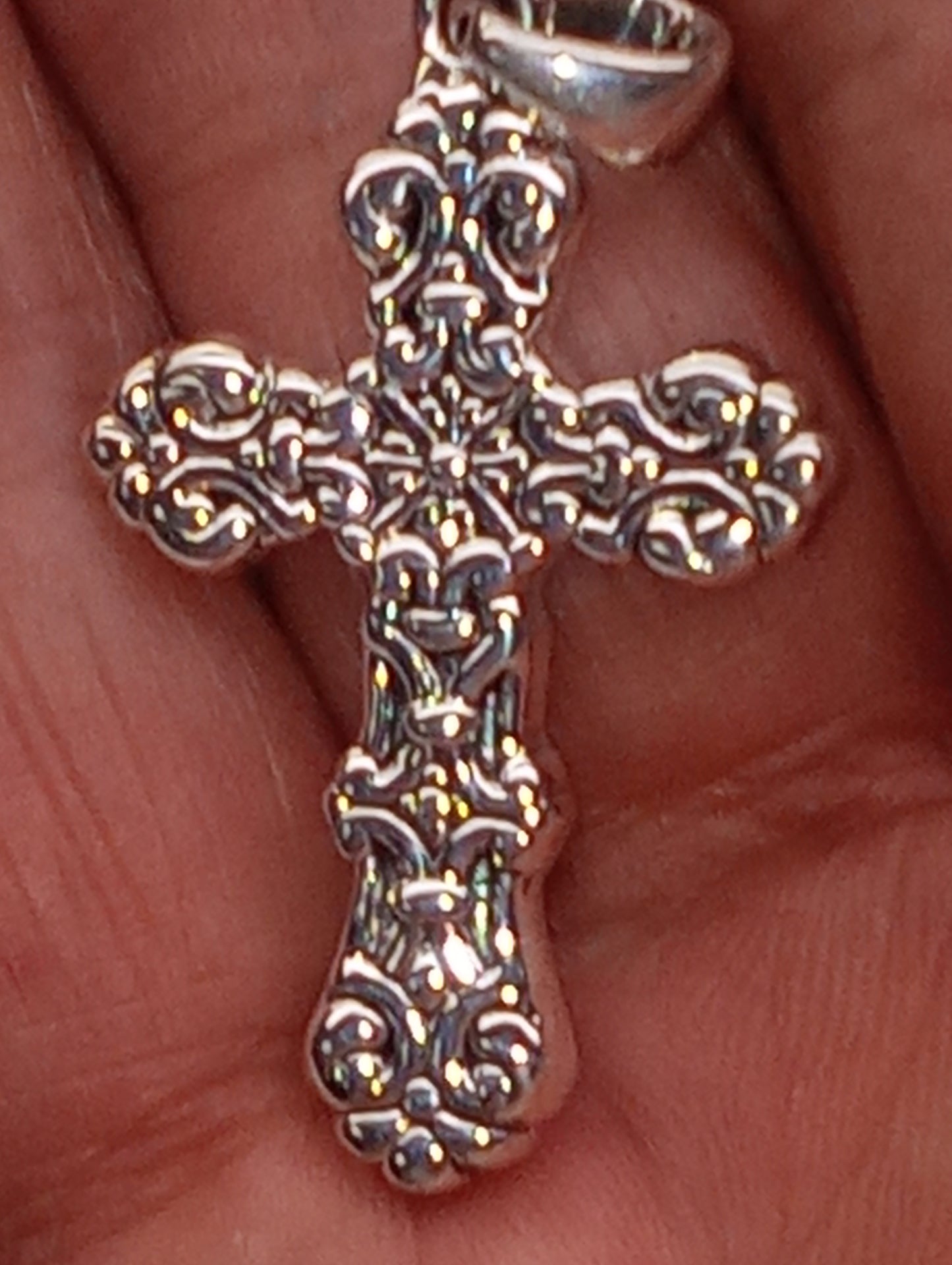 pendant sterling silver  cross, 3.20g