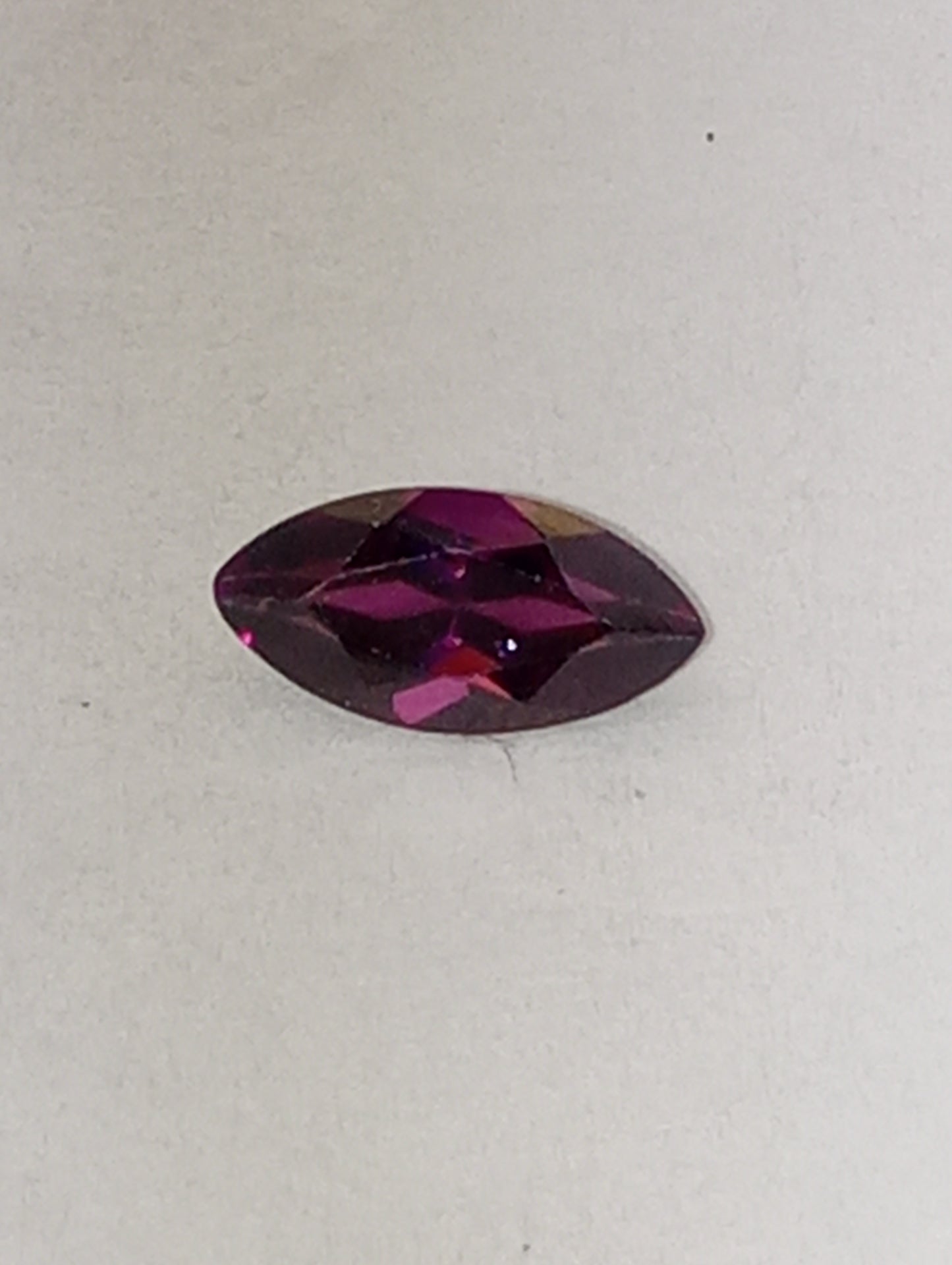garnet gemstone, purple, 8mmx4mm marquise cut, .60ct