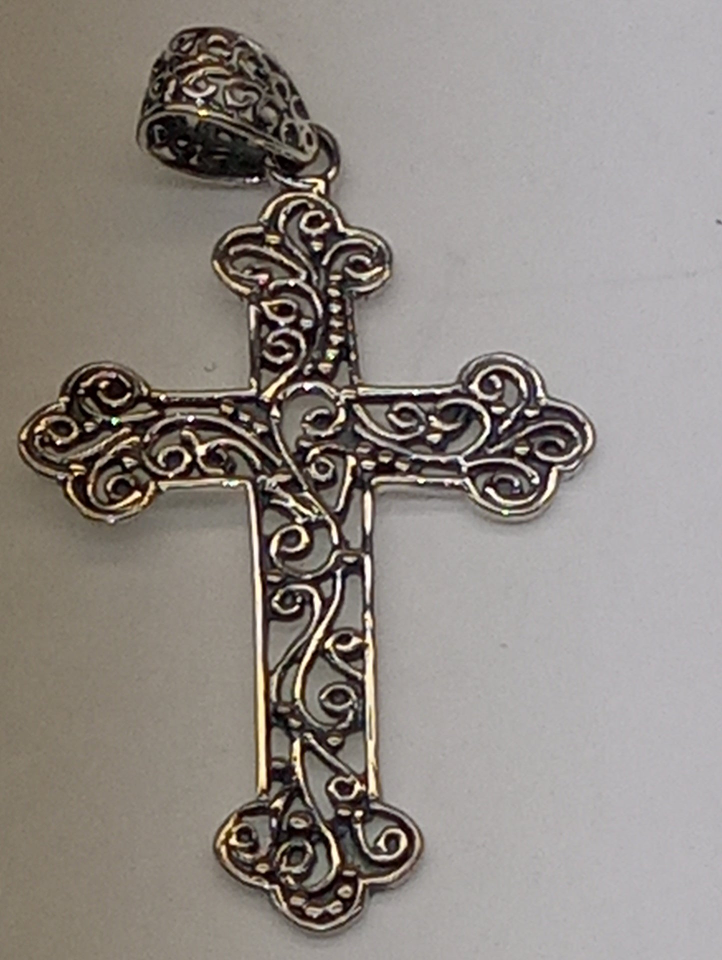 pendant Artisan Crafted openwork cross in sterling silver, 4.7g