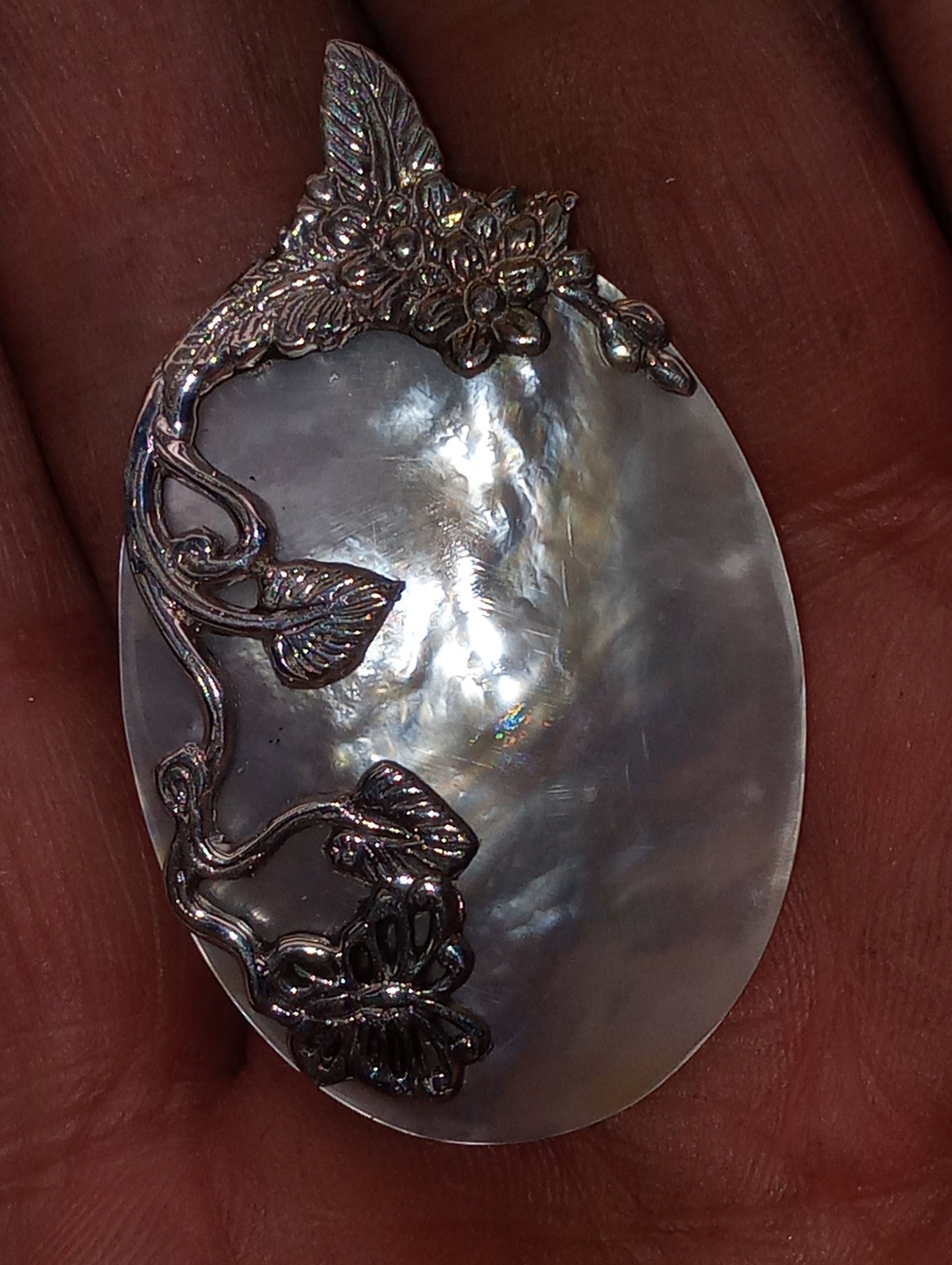pendant Mother of Pearl, in sterling silver