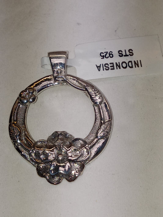 pendant Bali Legacy, wreath in sterling silver, 3.5g, no chain