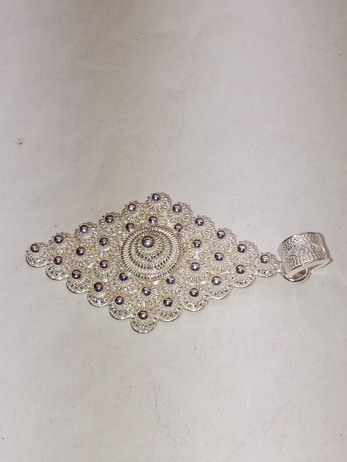 pendant Bali Legacy rhombus in sterling silver, 3.5g, no chain