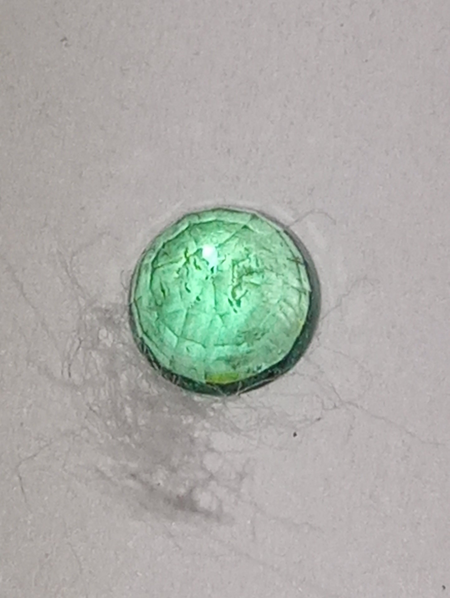 emerald gemstone Nigerian, 5mm round cut, .54ct