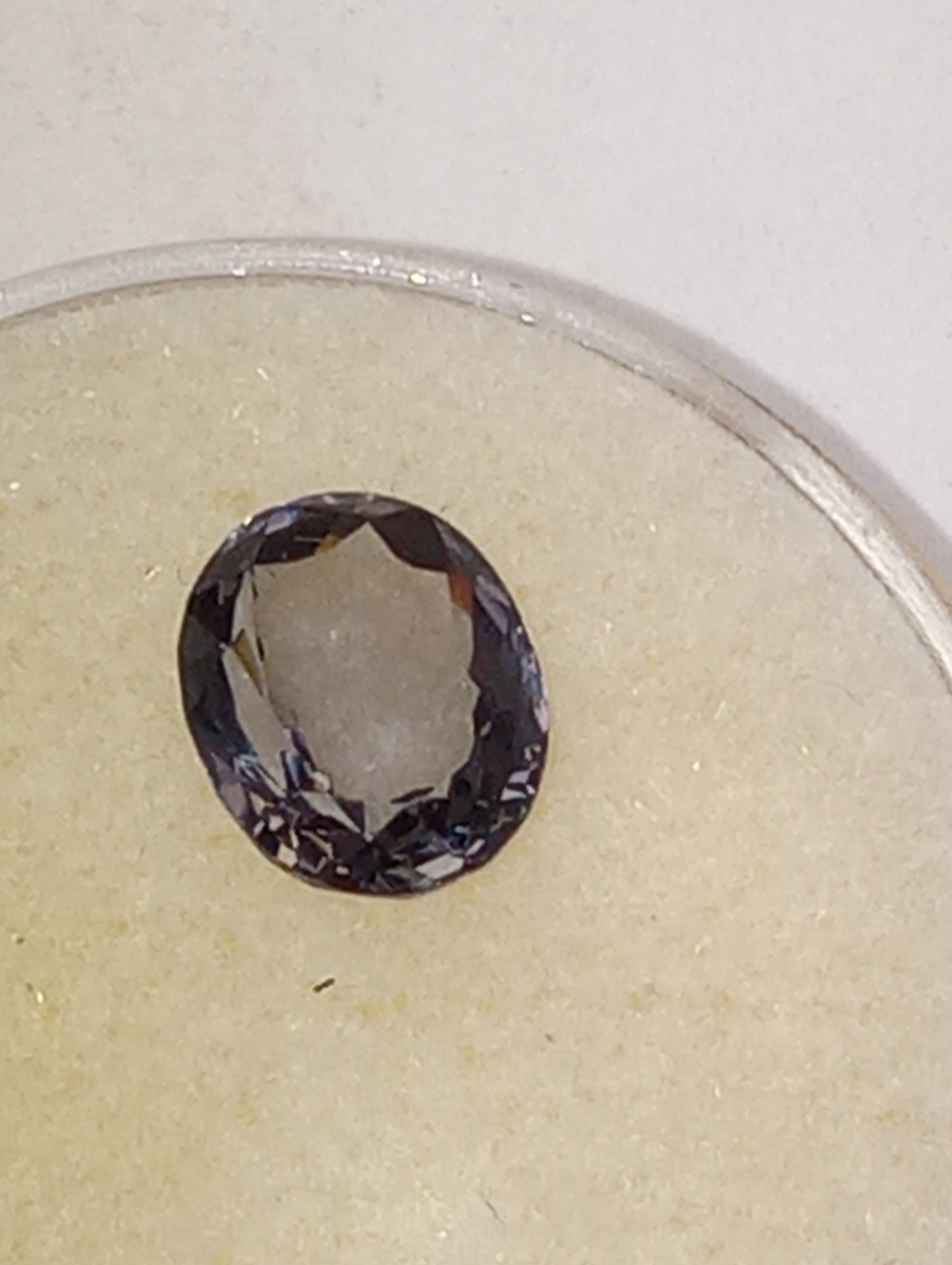 spinel gemstone Burma, purple blue, 1.50c