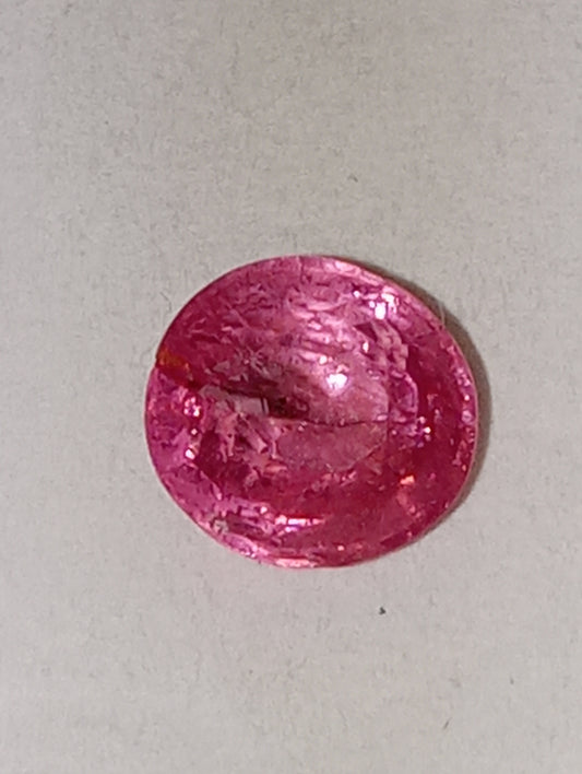 spinel gemstone Burma, pink, 6.5mmx6mm oval cut, 1.20ct