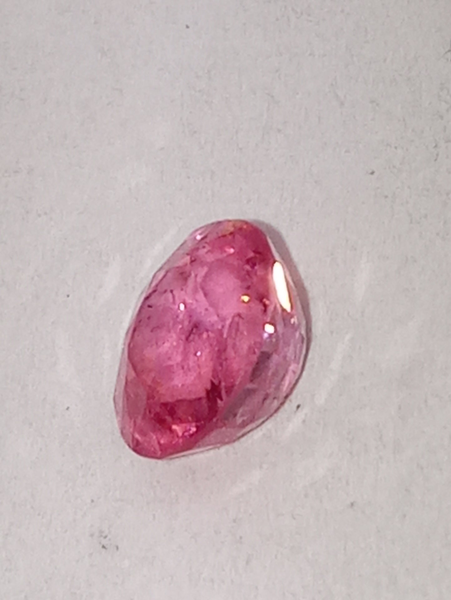spinel gemstone Burma, pink, 6.5mmx6mm oval cut, 1.20ct