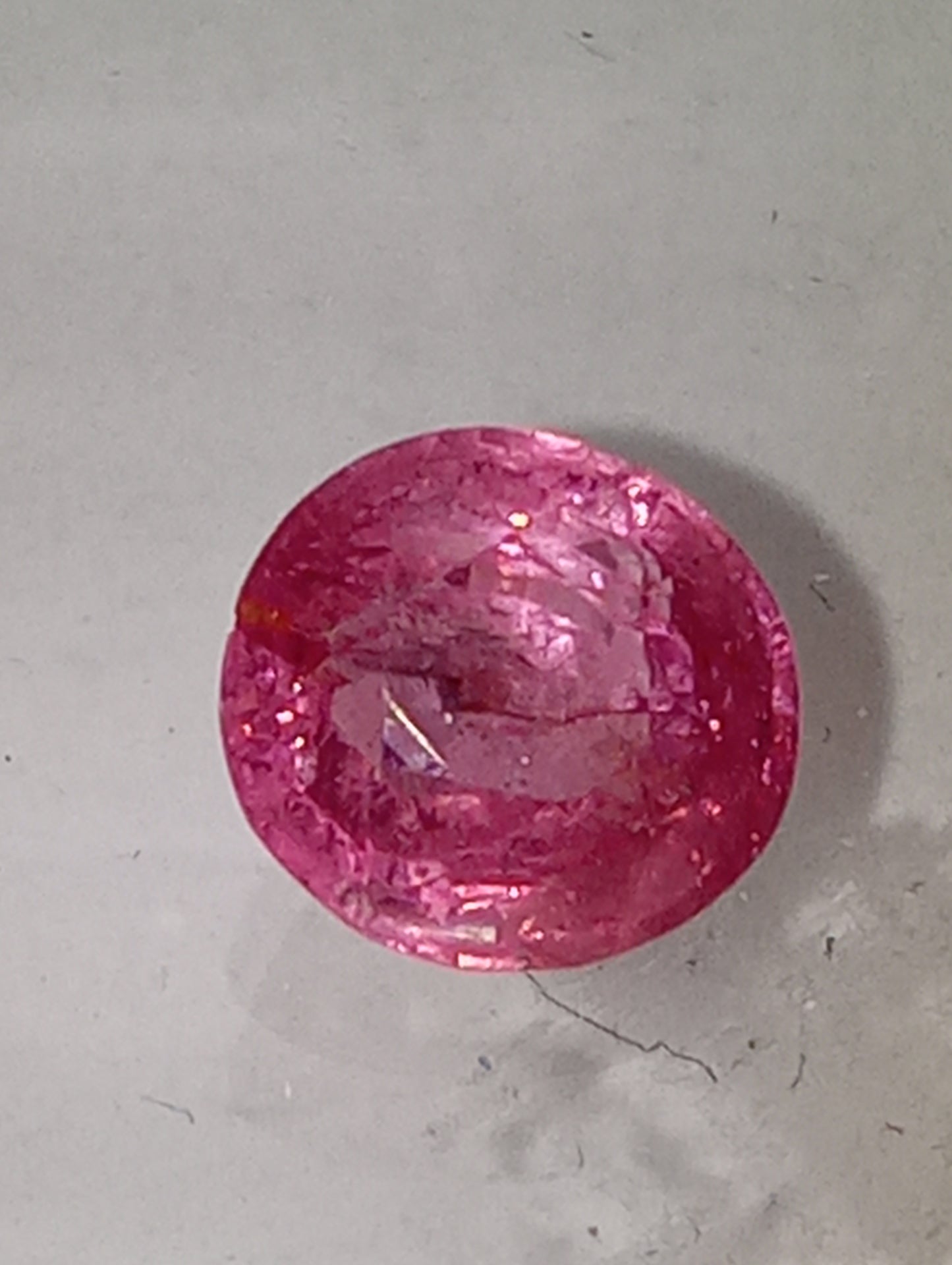 spinel gemstone Burma, pink, 6.5mmx6mm oval cut, 1.20ct