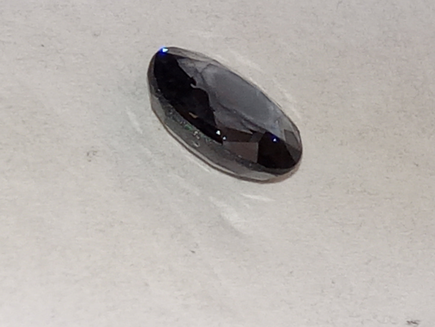 spinel gemstone Burma, purple blue, 8mmx7.5mm oval cut, 1.49ct
