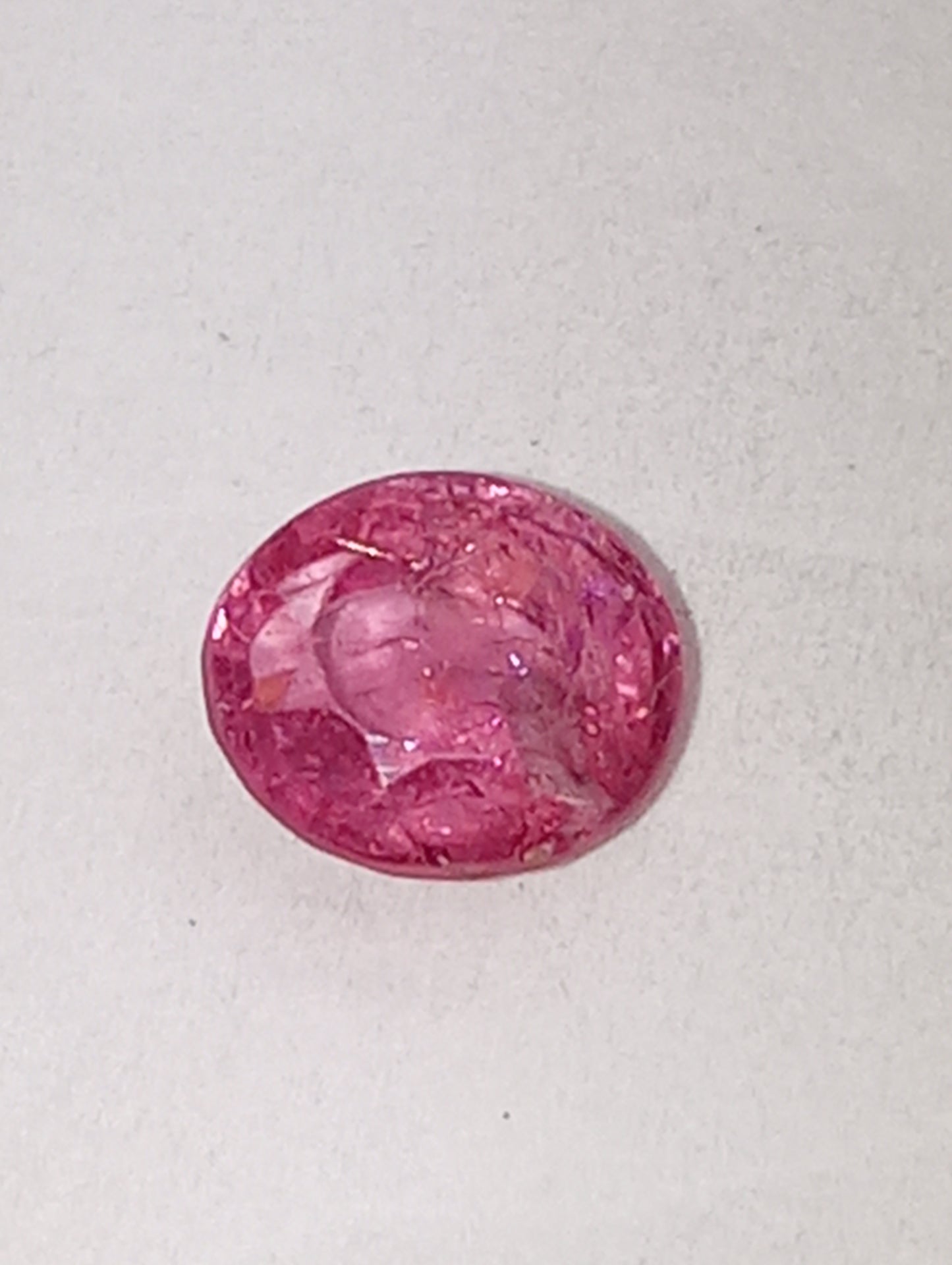 spinel gemstone Burma, pink, 6mmx5.5mm