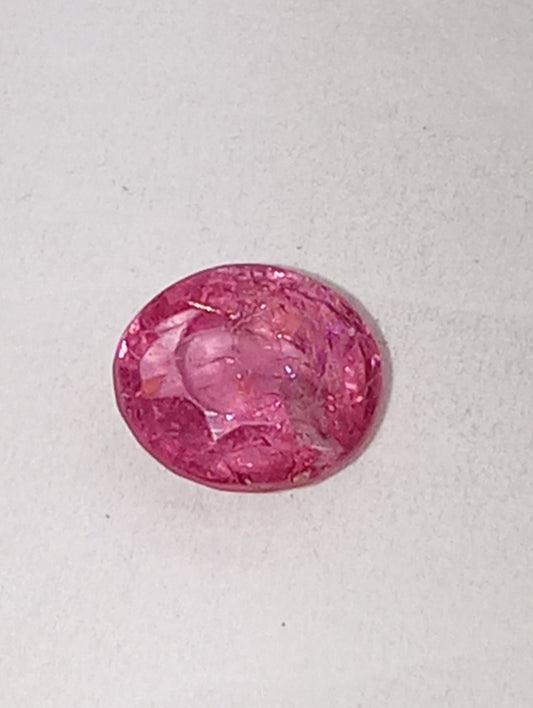 spinel gemstone Burma, pink, 6mmx5.5mm